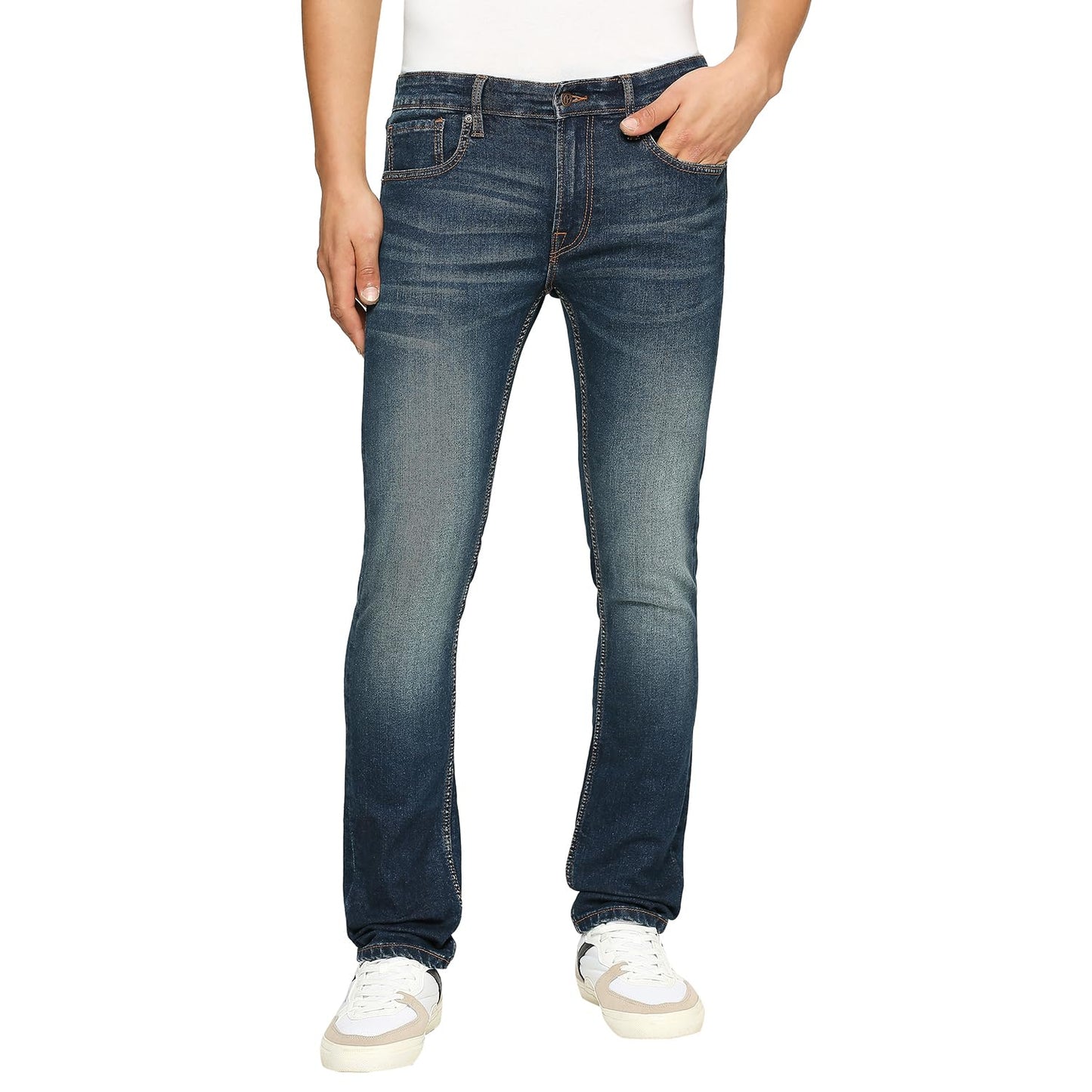Pepe MenS Vapour Slim Fit Mid Rise Jeans