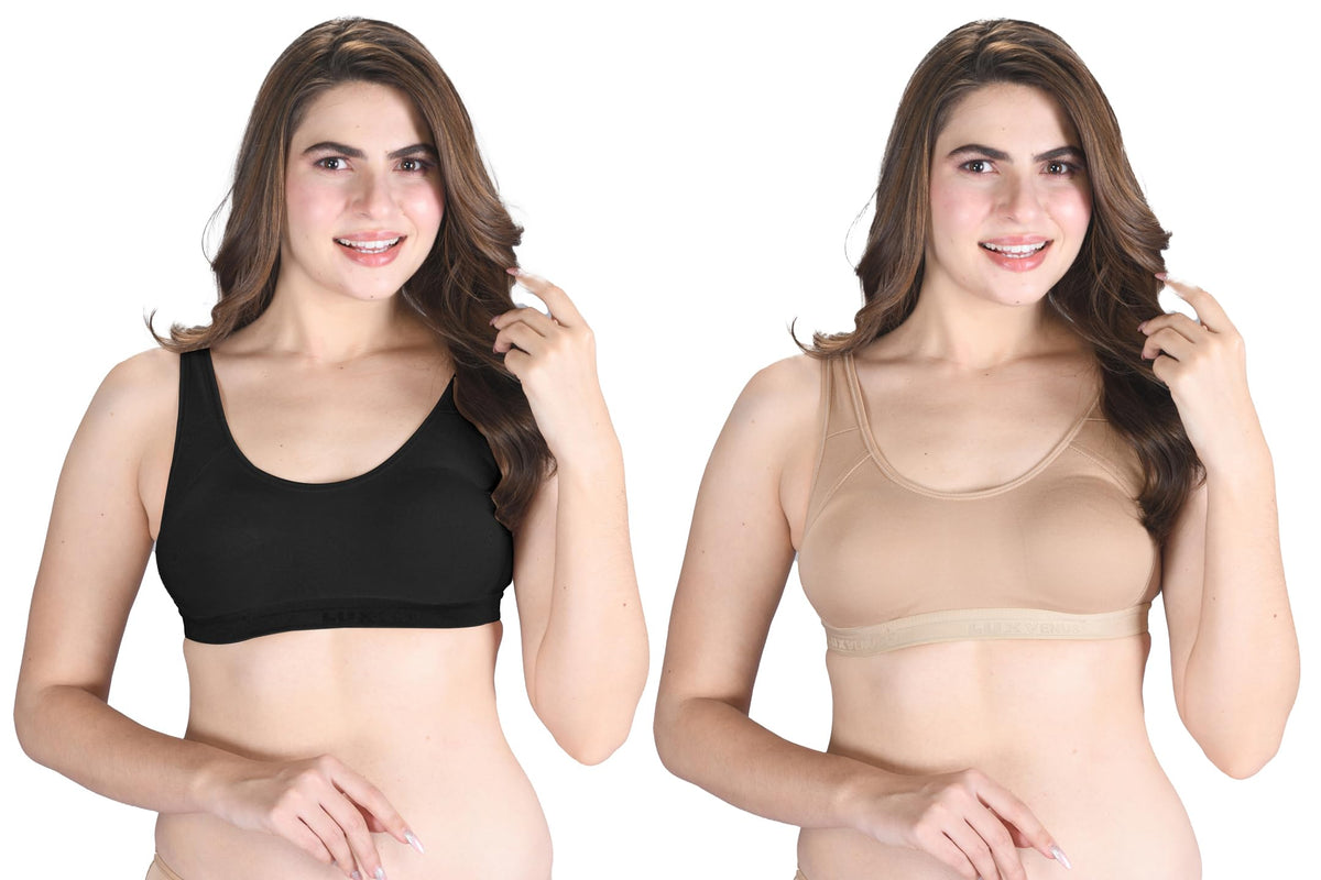 Lux Venus Wire Free Slip On Moulded Full Coverage Sports Bra