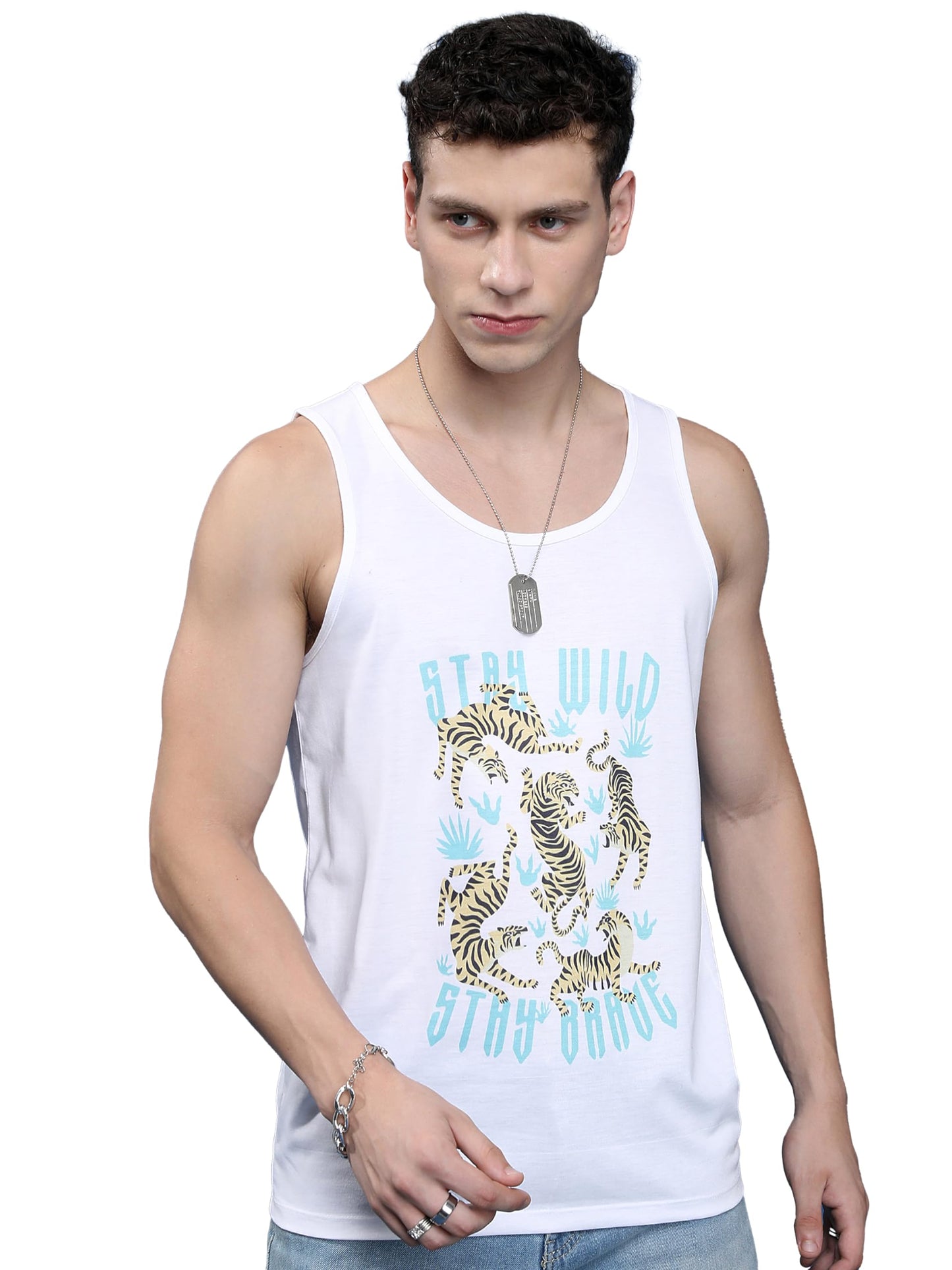 Ketch Men Tank Tops Khtt000018 White S