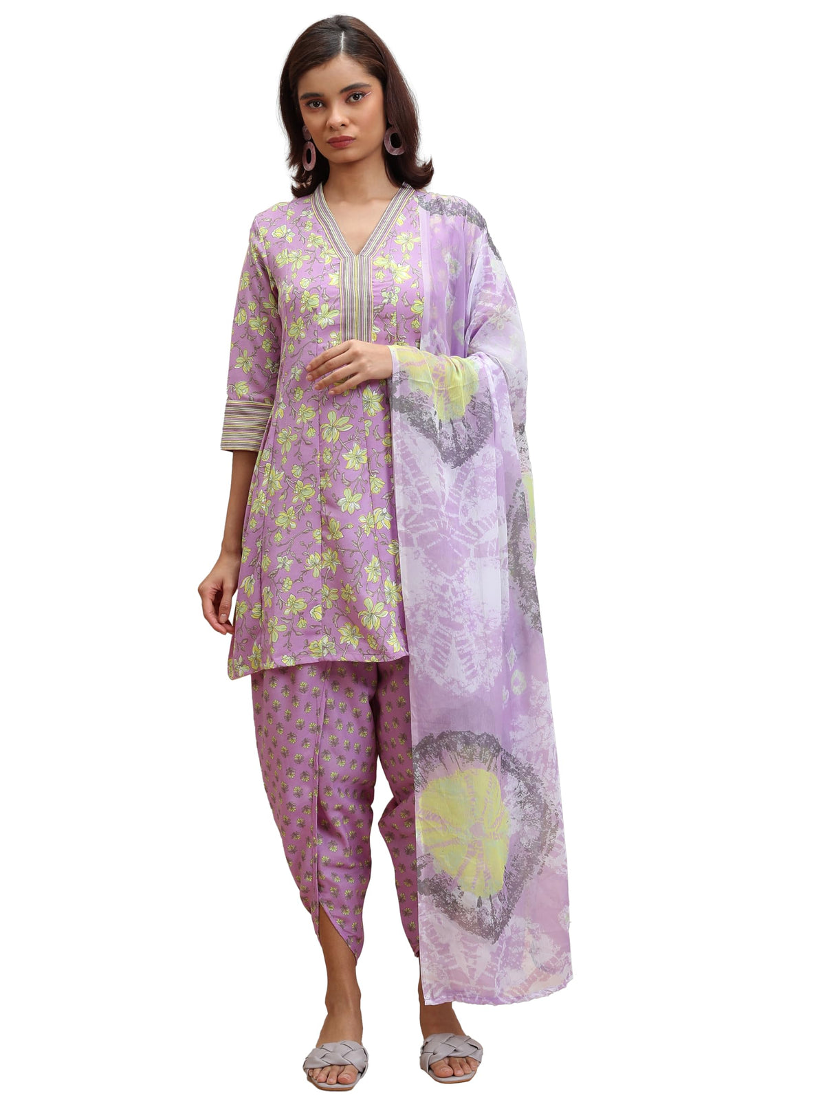 Ketch WomenS Polyester Kurta Set (Khk3001125_Navy Blue