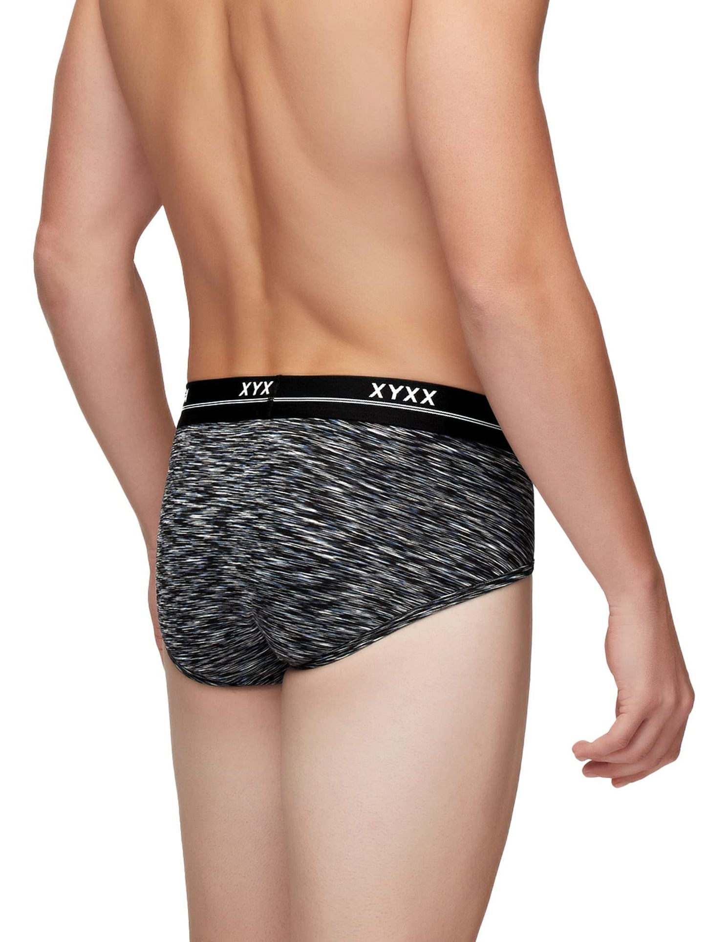 XYXX Mens Underwear Artisto IntelliSoft Antimicrobial Micro Modal Brief Pack of 5 (Yellow & Blue ; Blue & White ; Teal & Black