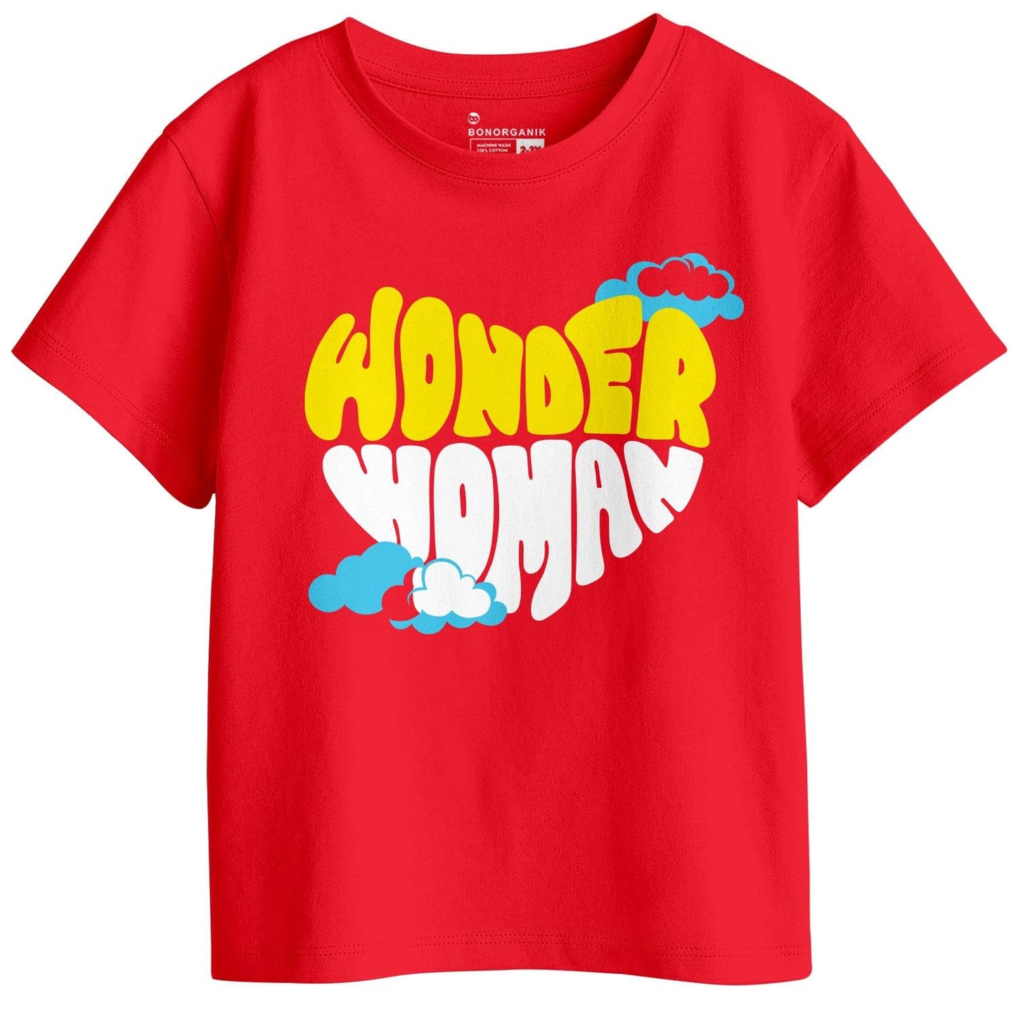 Bon Organik Girls Regular Fit T-Shirt (BON11433_Multi