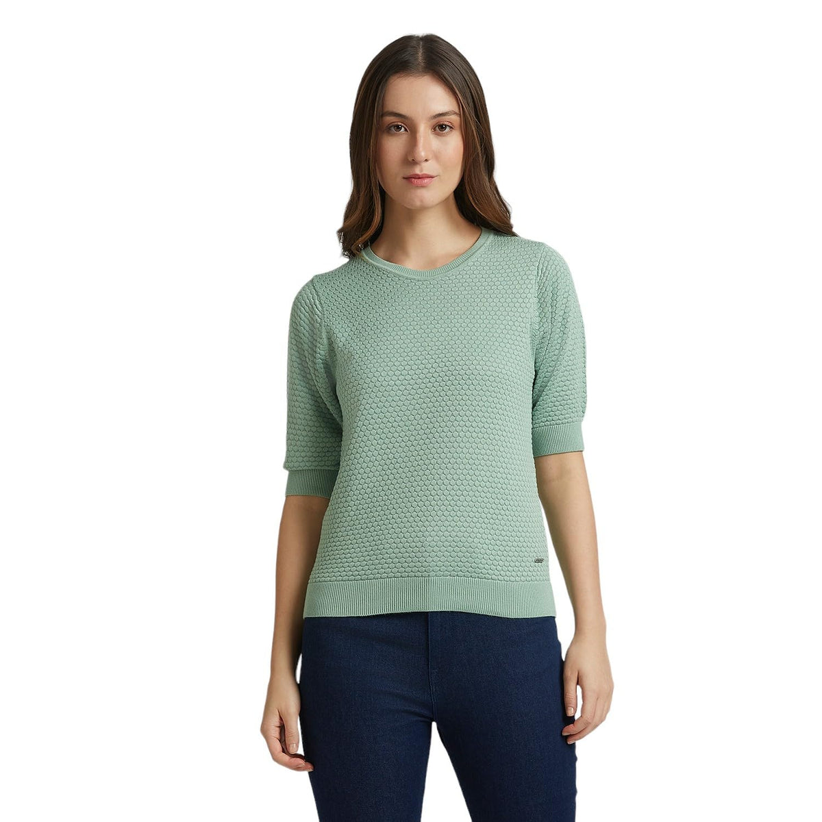 Pepe Jeans Women'S Regular Fit T-Shirt (Pl702301_Light Green