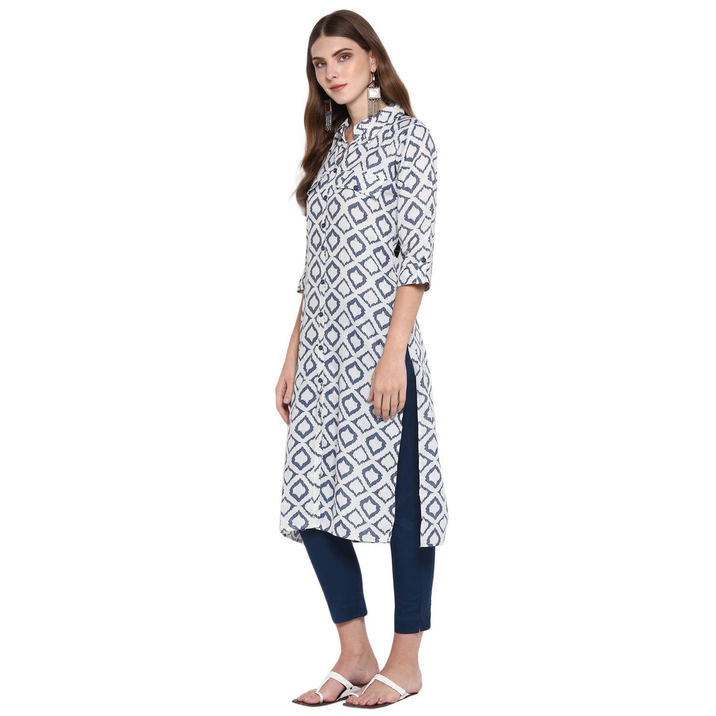 GoSriKi Women's Rayon Straight Kurta