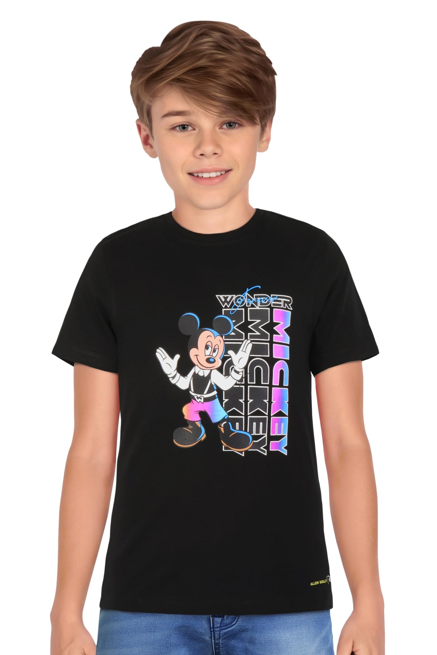 Allen Solly Boys Regular Fit Printed Casual Cotton Short Sleeve T-Shirt