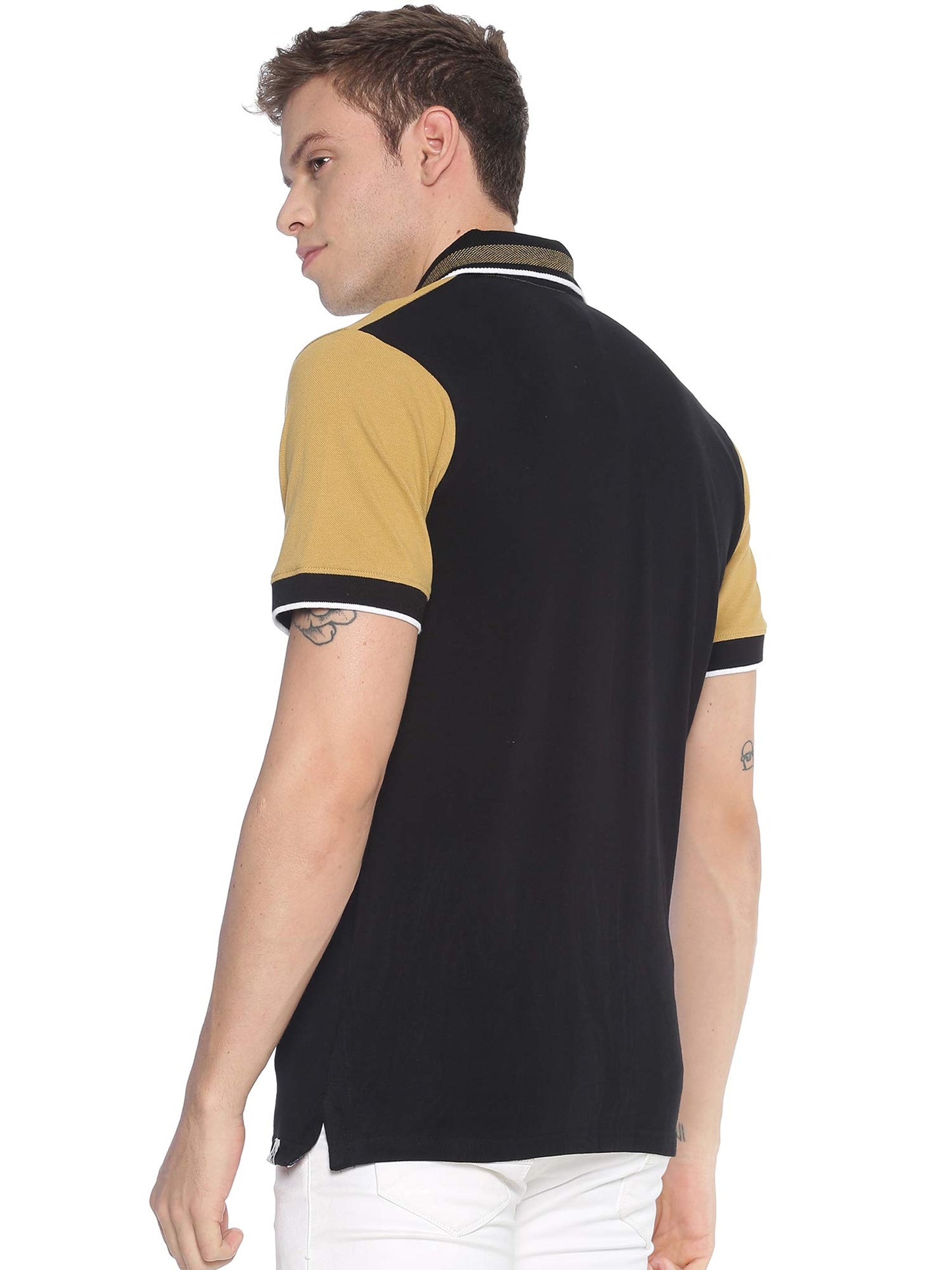 ADRO Premium Men's Polo Regular Fit T-Shirt_P20-A-BWB-BE-S Beige