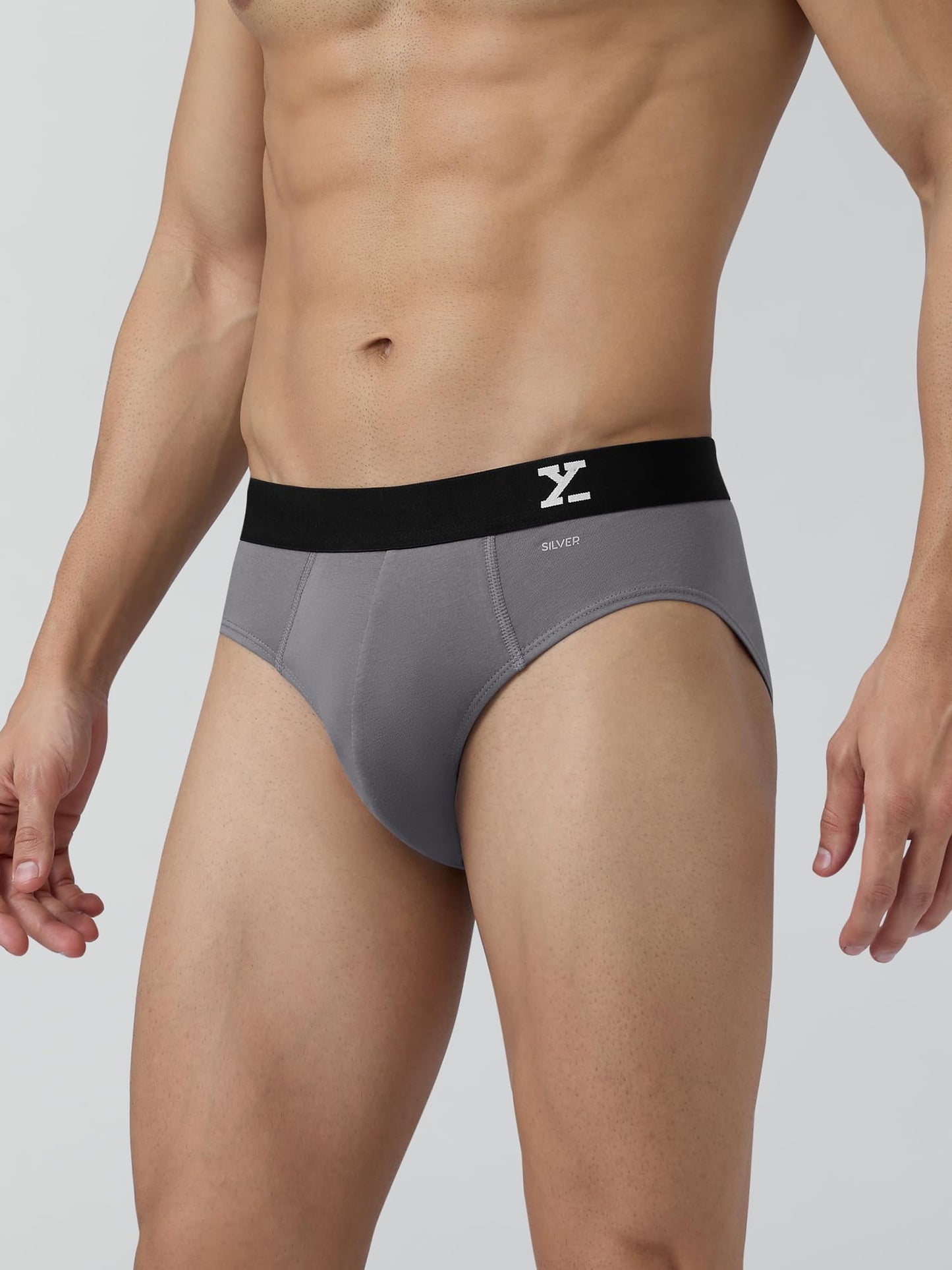XYXX Mens Aero Silver Cotton Underwear for Men, Anti-Odour Silver Tech, Lasting Freshness, Moisture Absorbent Pack of 2 (XXL; Br
