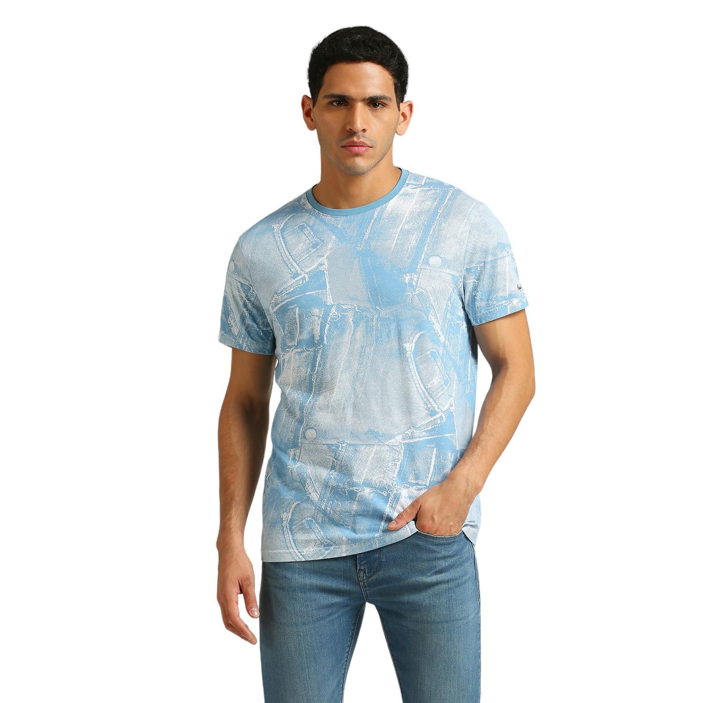 Warwick All Over Denim Printed Tee