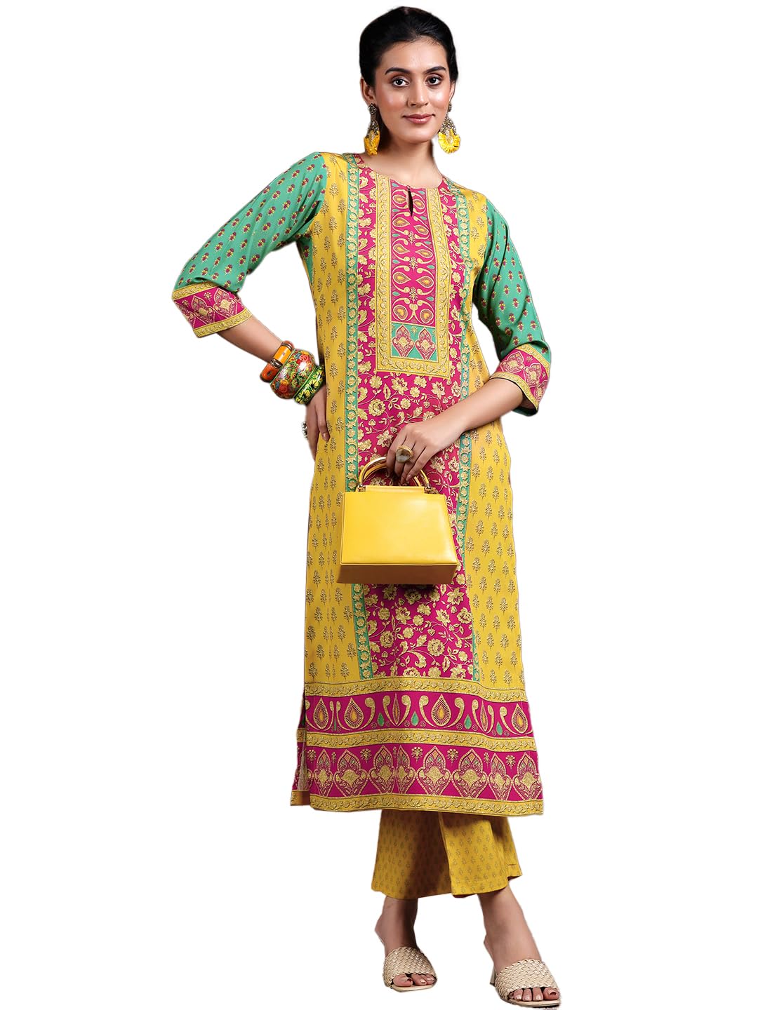 Libas WomenS Poly Crepe Kurta Set (36999
