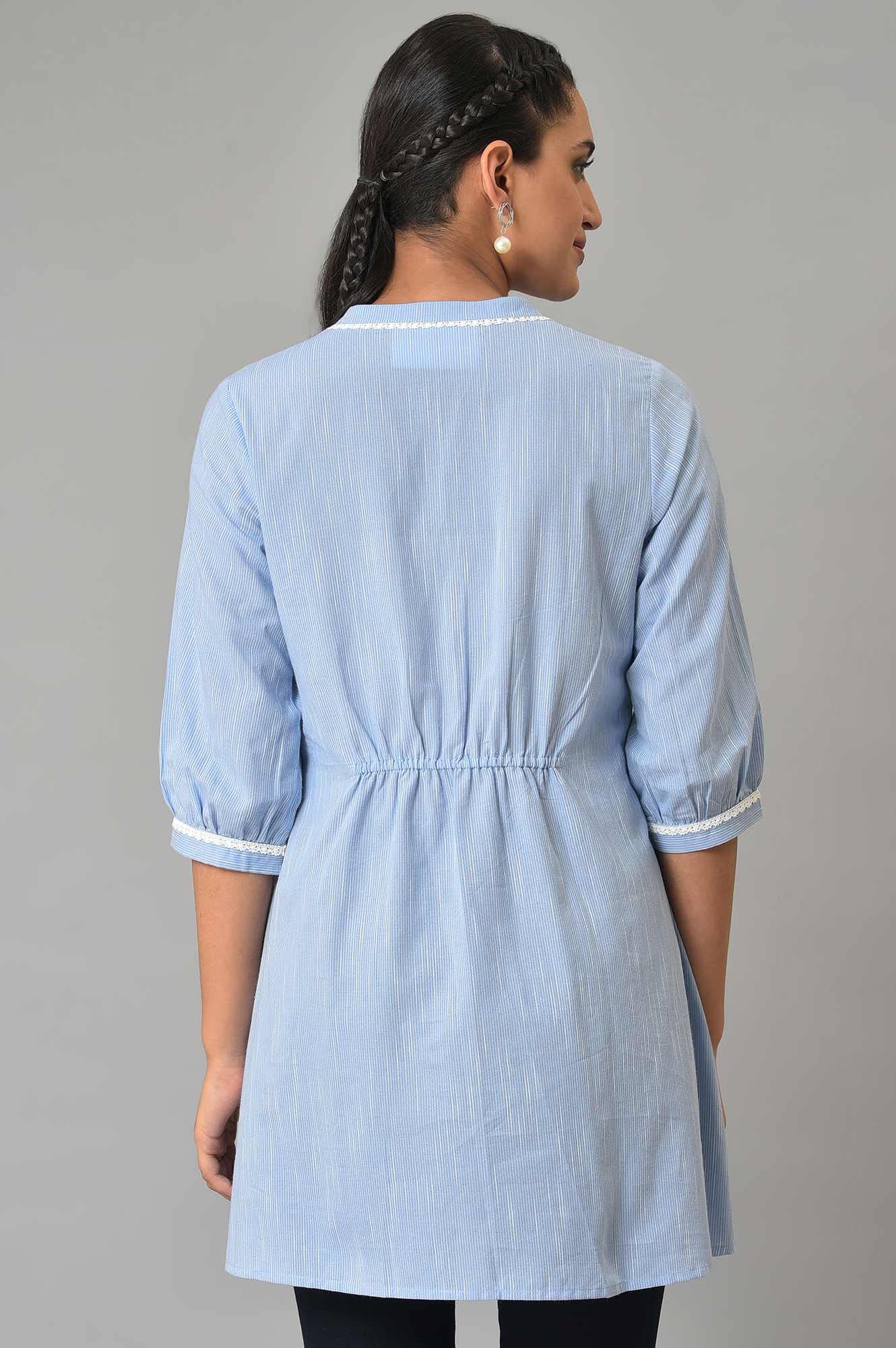 Aurelia Dyed Cotton Collar Neck Women's Kurti