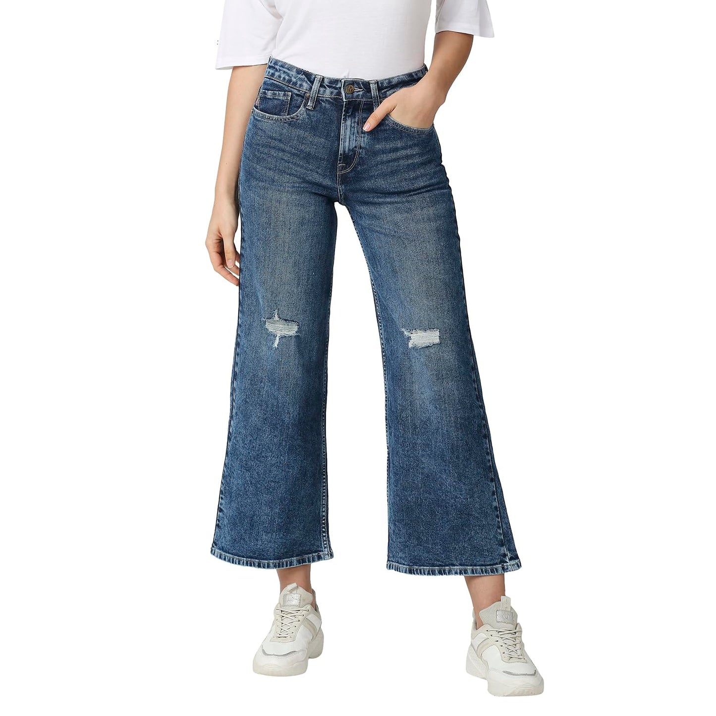 Pepe Jeans WomenS Loose Fit Straight Jeans (Pl204426J678_Med Used_28),Blue