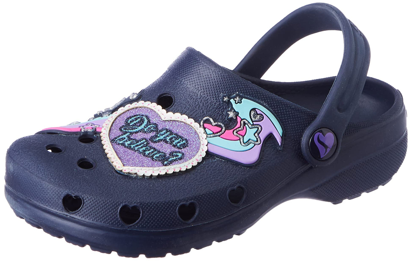 Skechers Girls Heart Charmer Enchanted Heart Nvmt Sandals & Floaters