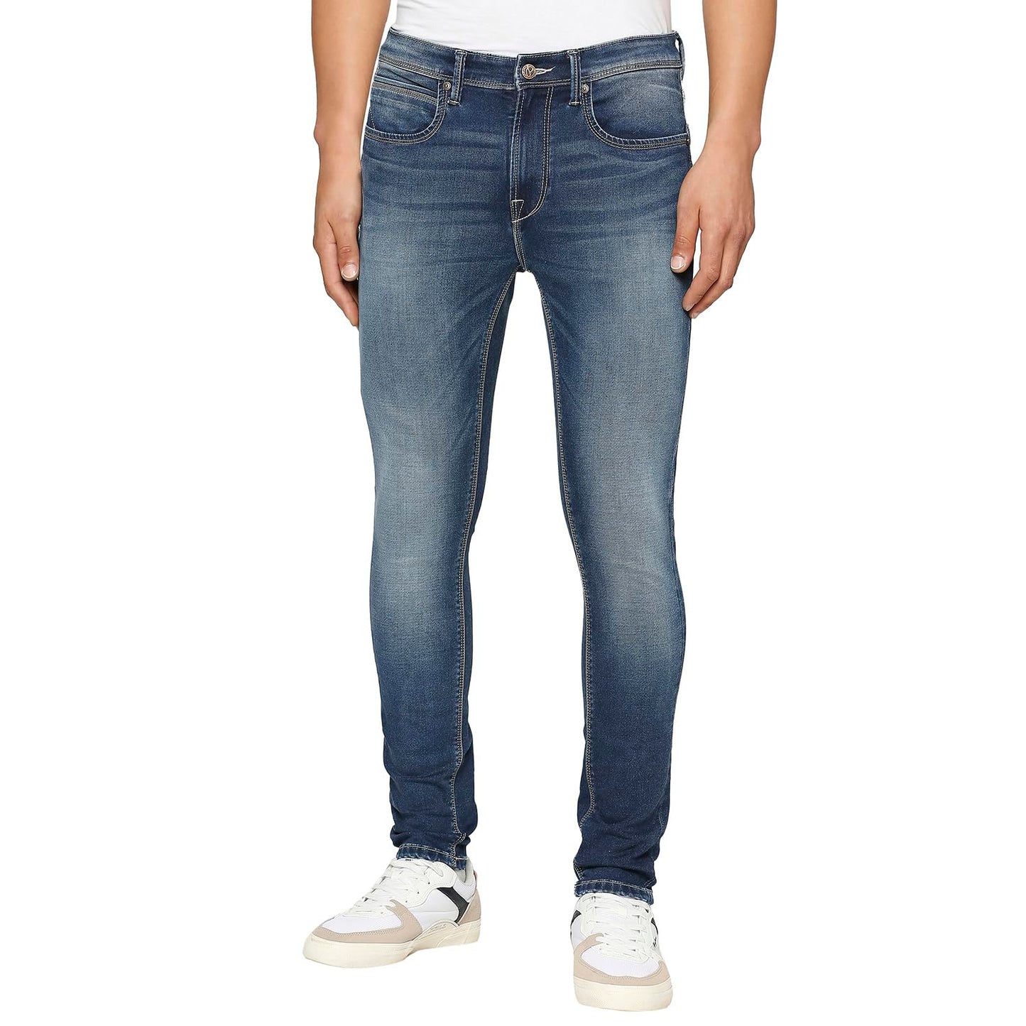 Pepe Jeans MenS Skinny Jeans (Pm207534Q031_Dark Used_Mid Indigo Blue