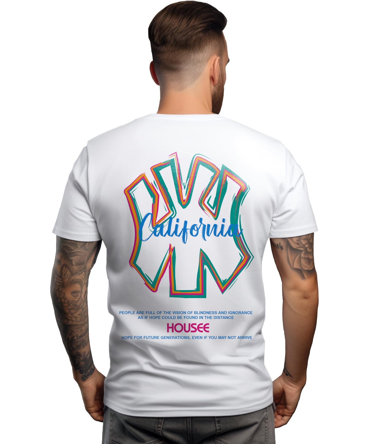 Peppyzone Mens Regular Fit T-Shirt (RT-Trendy-42_White