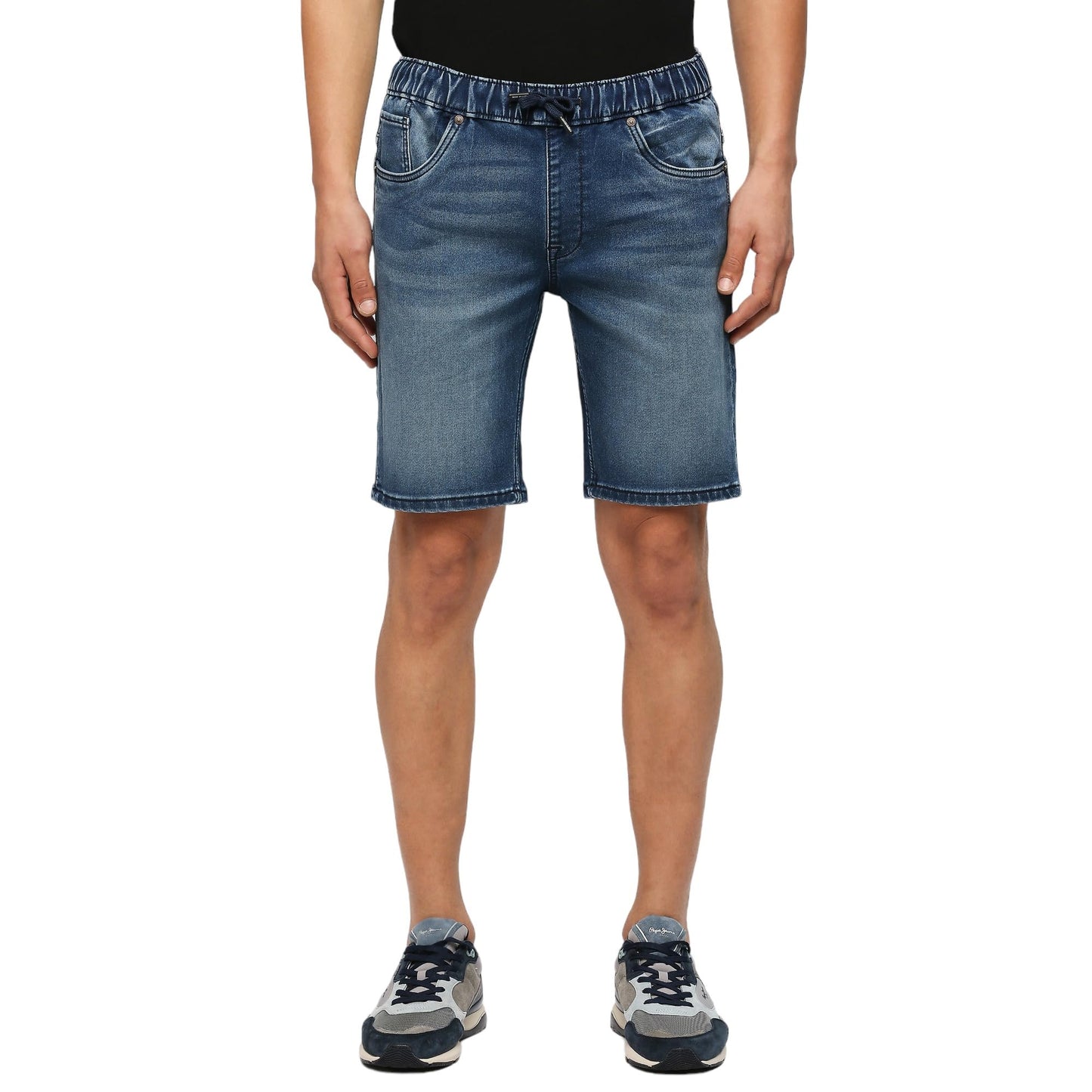Pepe Jeans MenS Boyfriend Shorts (Pm801071J67_Med Used_Mid Indigo Blue