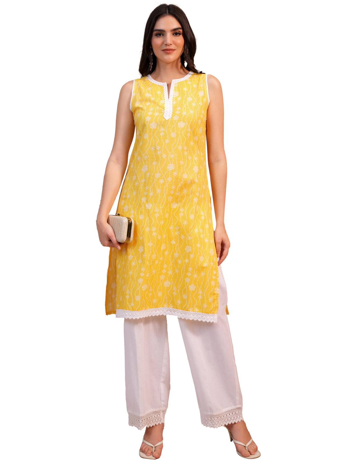 Ketch WomenS Polyester Regular (Khku000587_Yellow