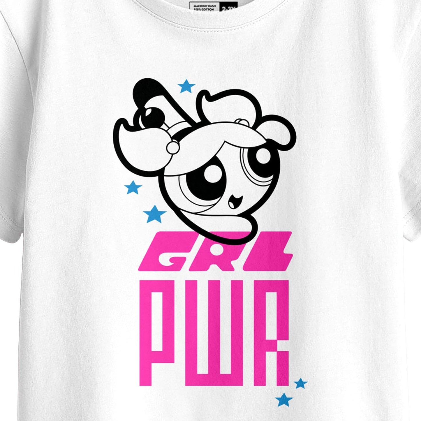 Bon Organik Girls Regular Fit T-Shirt (BON11407_White