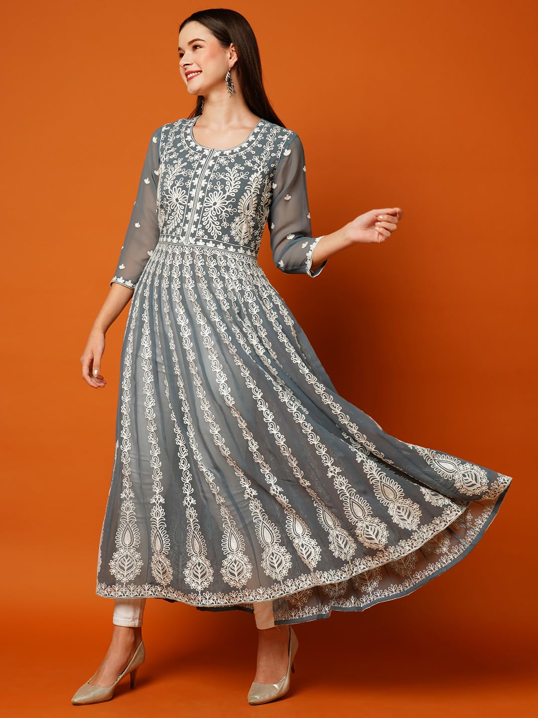 ANNI DESIGNER Women's Georgette Kurta
