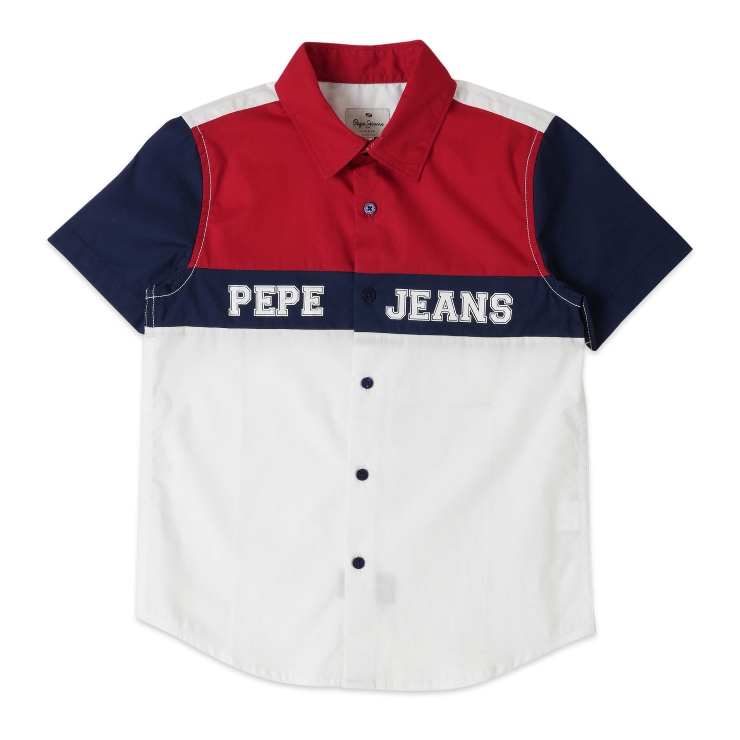 Pepe Jeans BoyS Regular Fit Shirt (Pb30238080010_White