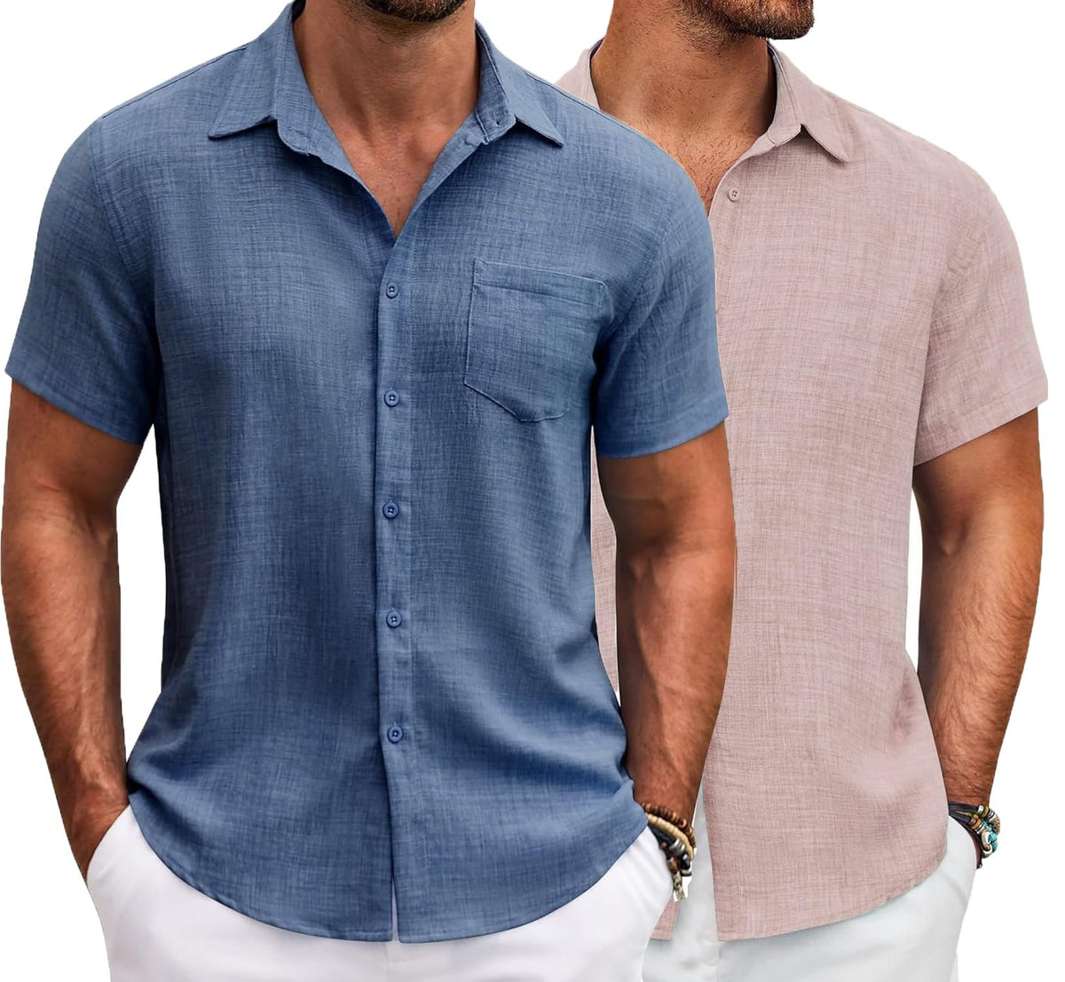 Lymio Casual Regular Fit Shirt For Men || Regular Fit || Stylish || Men Shirt (Available In Combo Packs) (Resort-Slub-Blue-Pink-