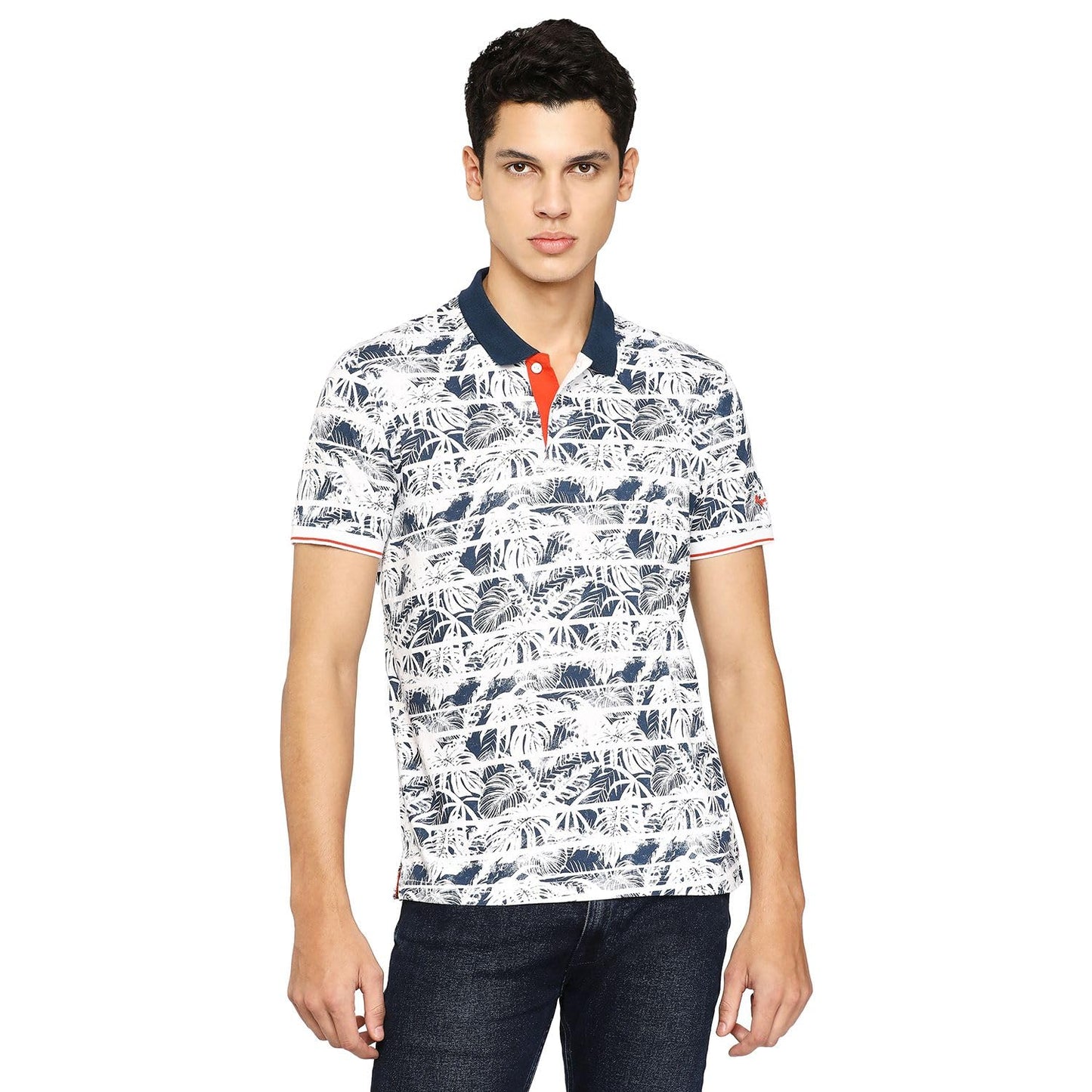 Pepe Jeans MenS Regular Fit T-Shirt (Pm542057 White And Blue