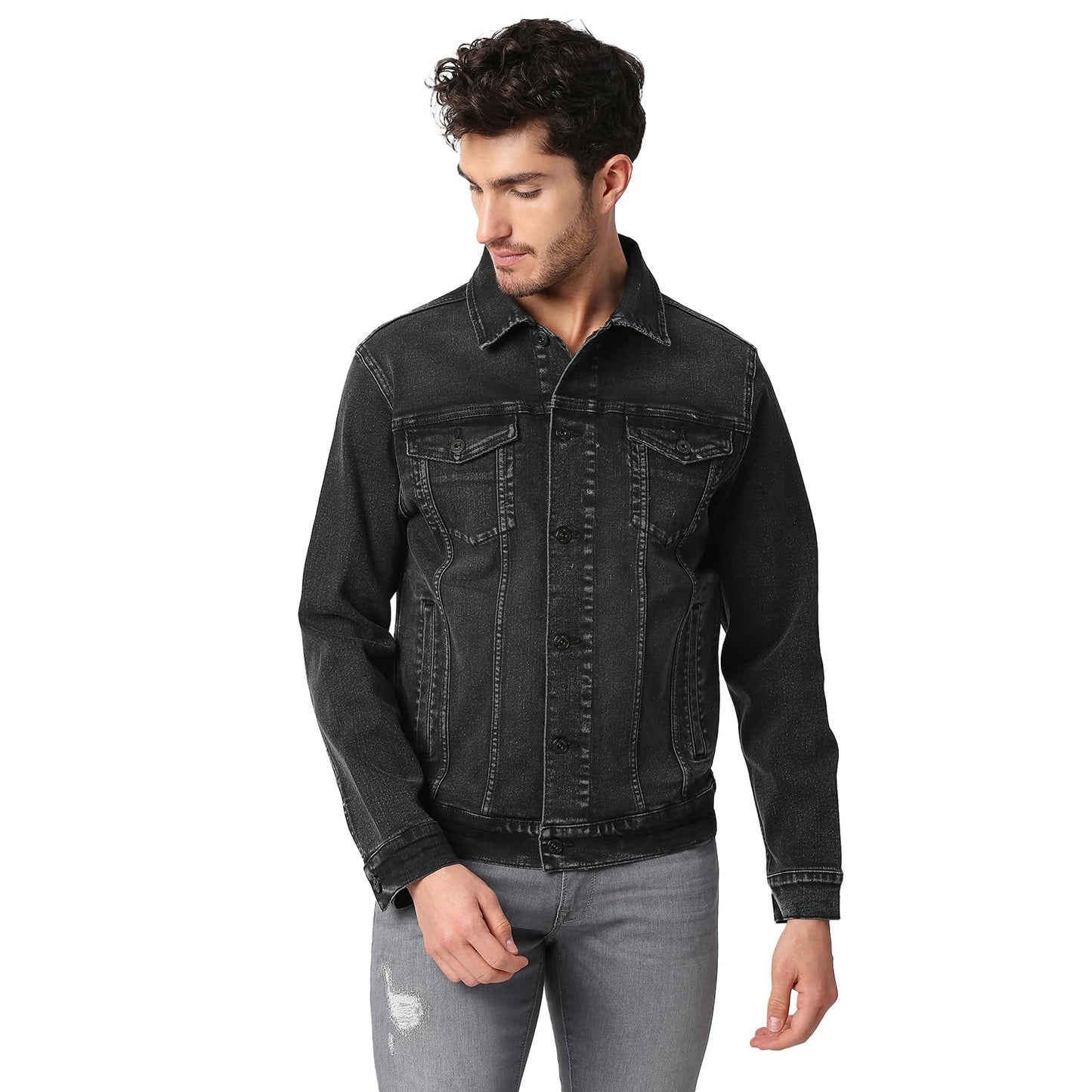 Pepe Jeans MenS A-Line Coat (Pm402725Q01_Black Used
