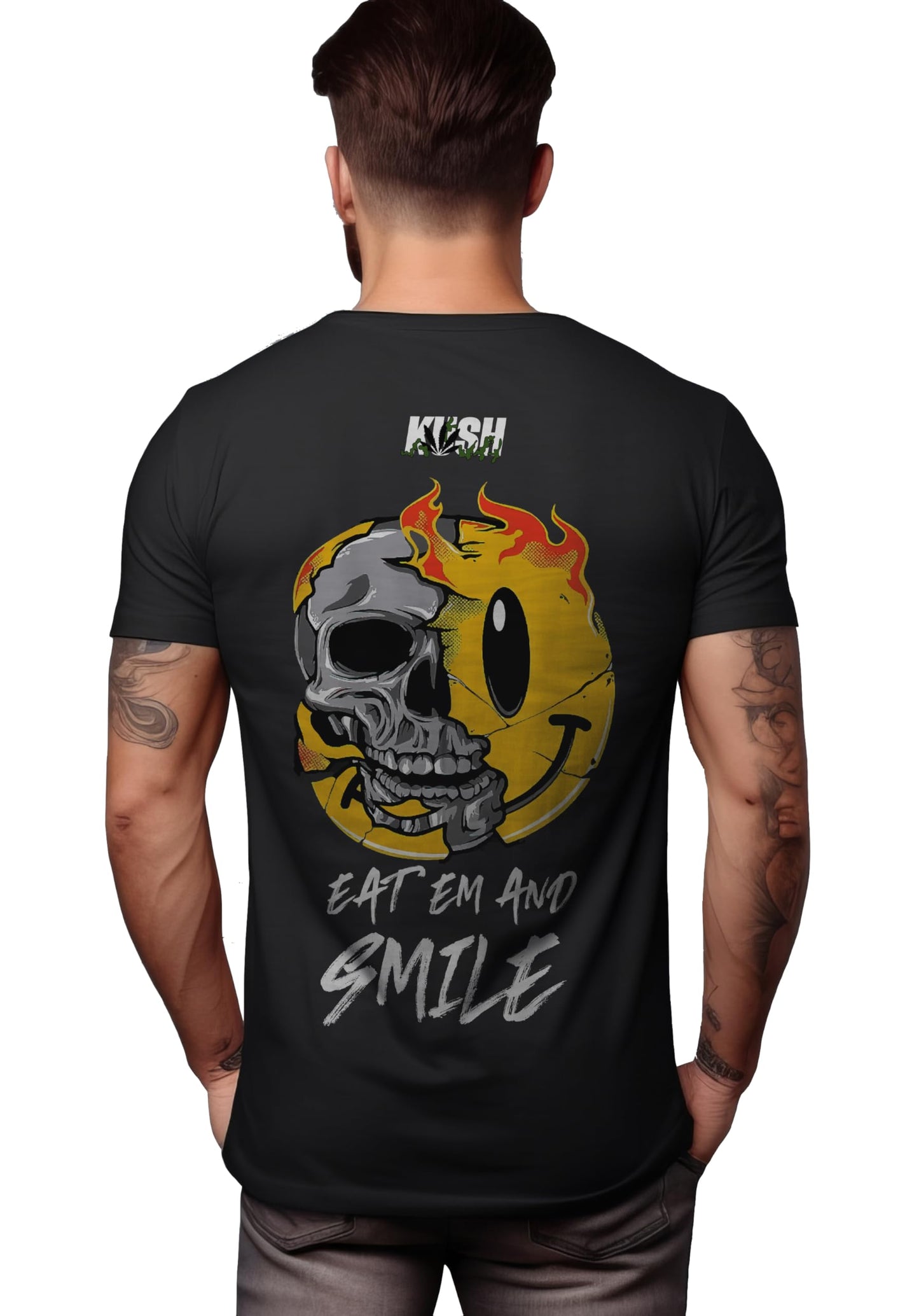 Peppyzone Mens Regular Fit T-Shirt (PZ-Trendy-44_Black