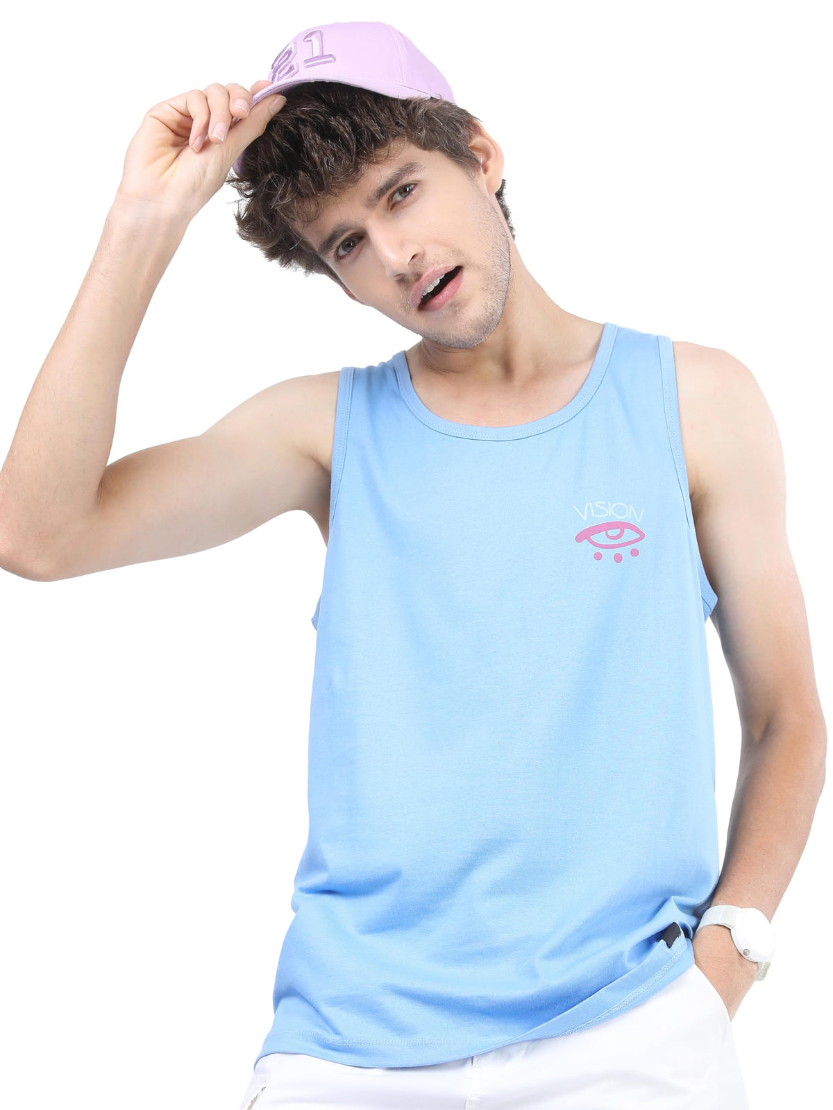 Ketch MenS Slim Fit T-Shirt (Khts000135_Silver Lake Blue