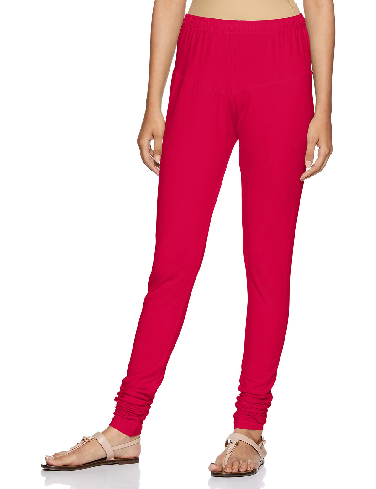 Rupa Softline WomenS Churidar Leggings (Pls Chr Lg(1005) _Raspberry_Free Size)
