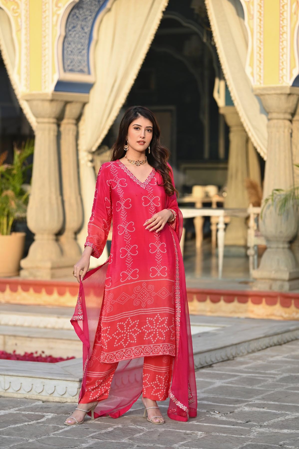 Fashion Basket Soft Silk Kurta Set with Duptta for Women
