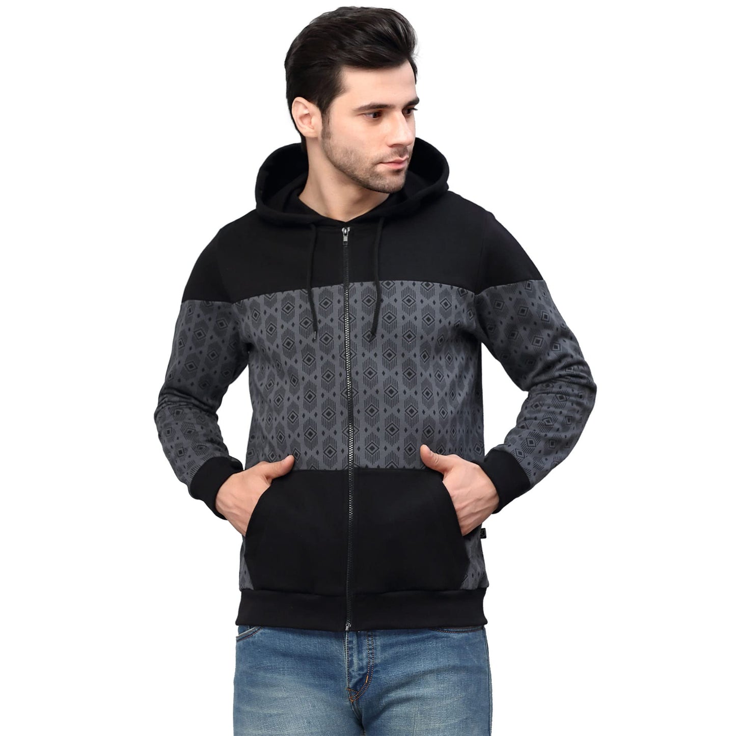 RIGO Mens Regular Jacket (SW07221125_Dark Grey