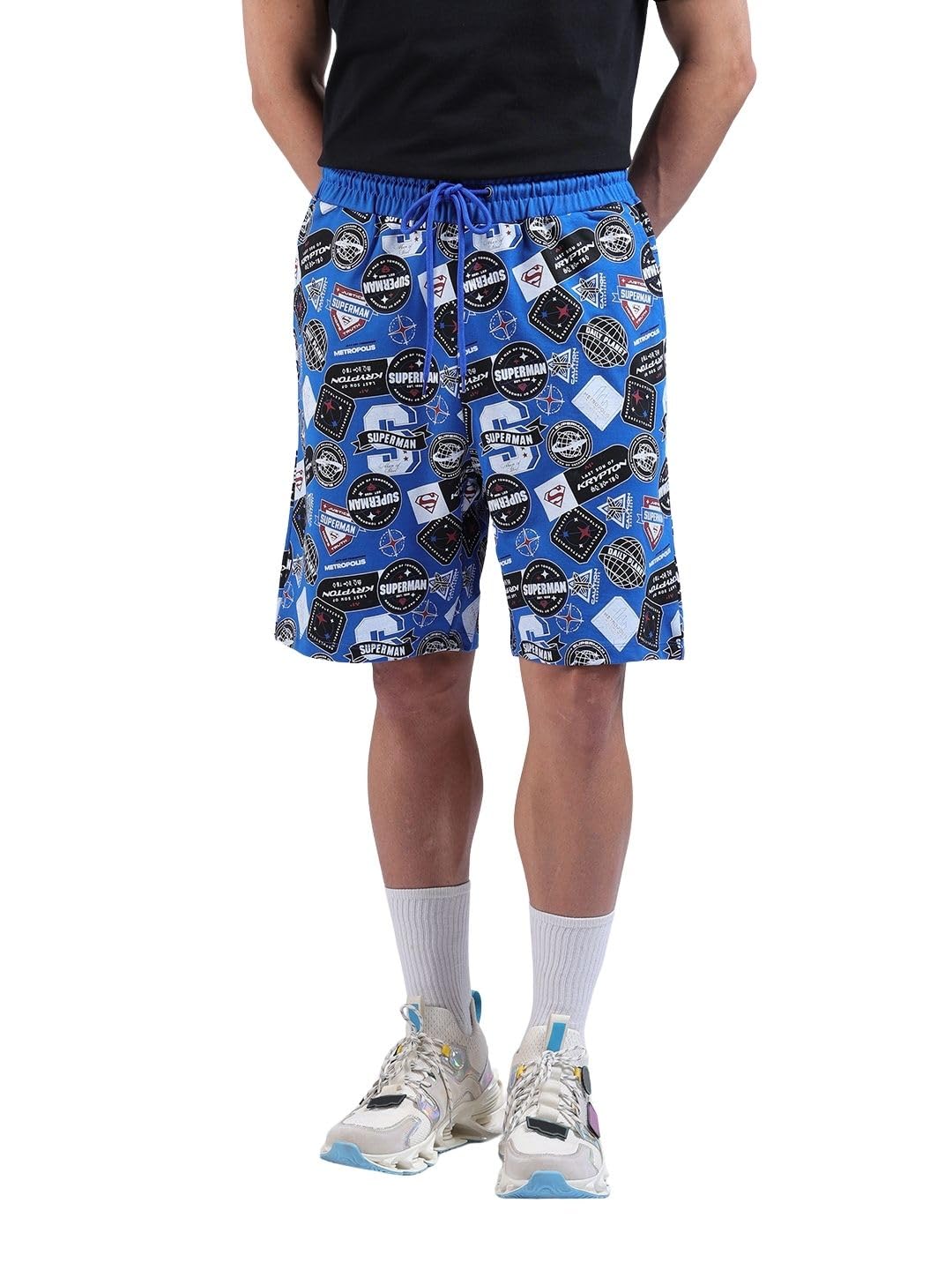 The Indian Garage Co Mens Warner Bros. Collection Oversized Justice Shorts