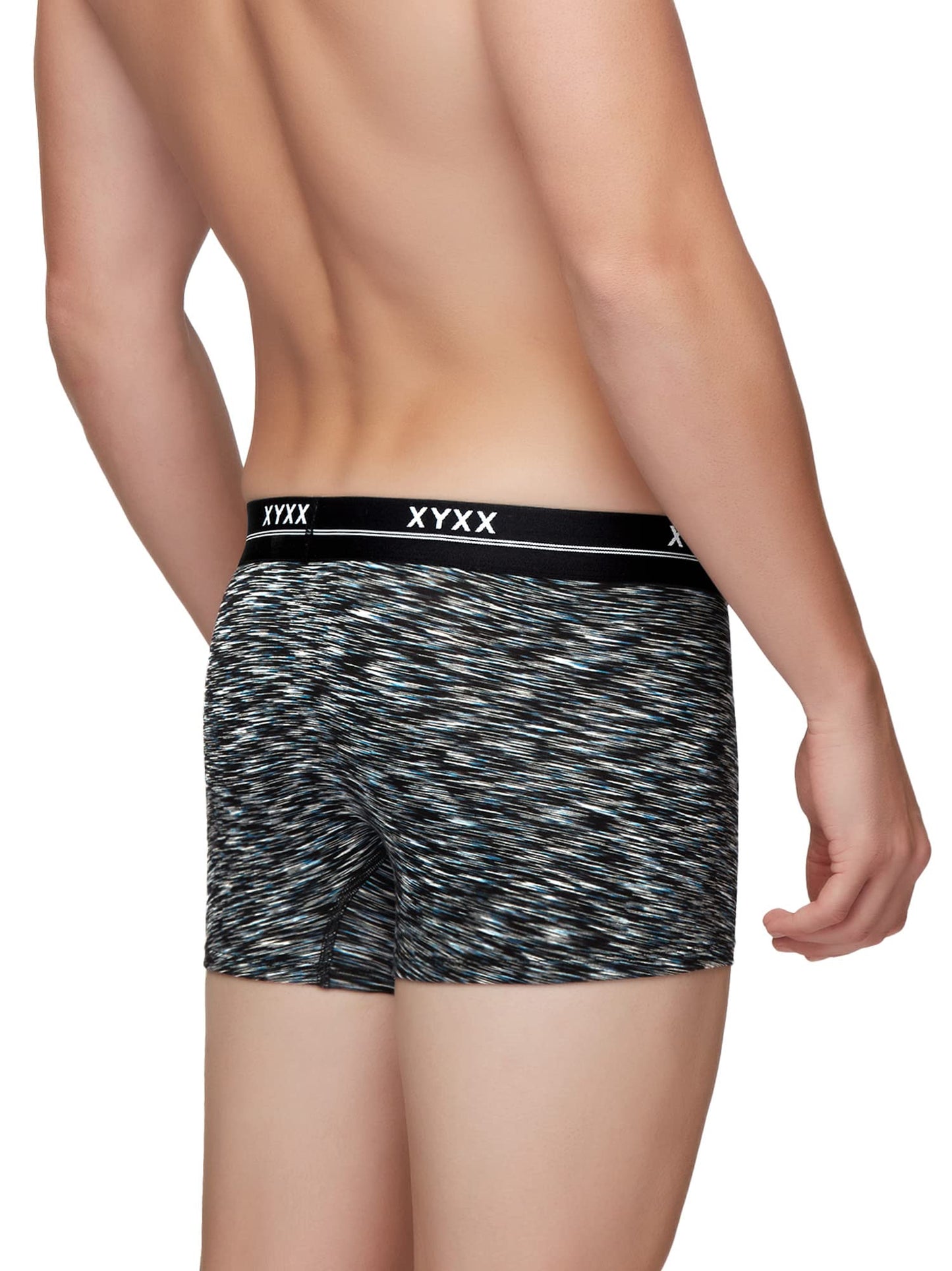 XYXX Mens Underwear Artisto IntelliSoft Antimicrobial Micro Modal Trunk Pack of 5 (Yellow & Blue ; Blue & White ; Teal & Black
