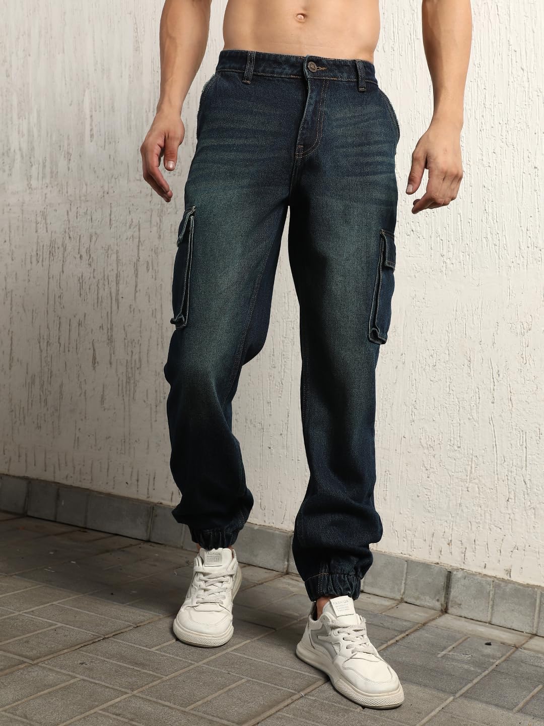 Hubberholme Men Summer Cotton Straight Fit Mid-Rise Jeans 21