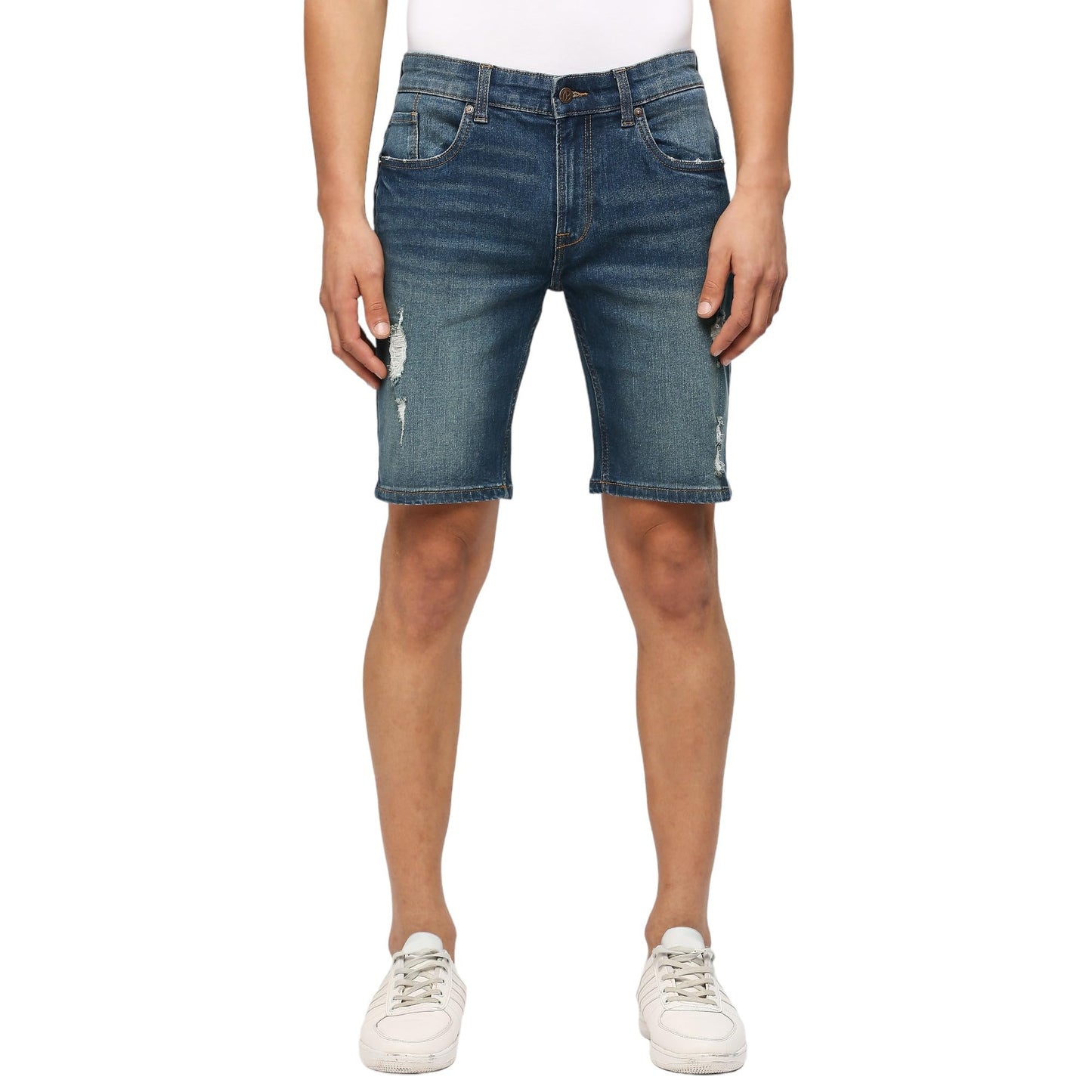 Pepe Jeans MenS Boyfriend Shorts (Pm801064S64_Green Used_Mid Indigo Blue