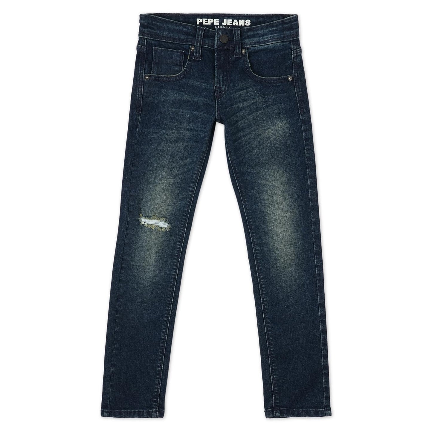 Pepe Jeans BoyS Slim Jeans (Pb202174Q03_Dark Worn Indigo Blue
