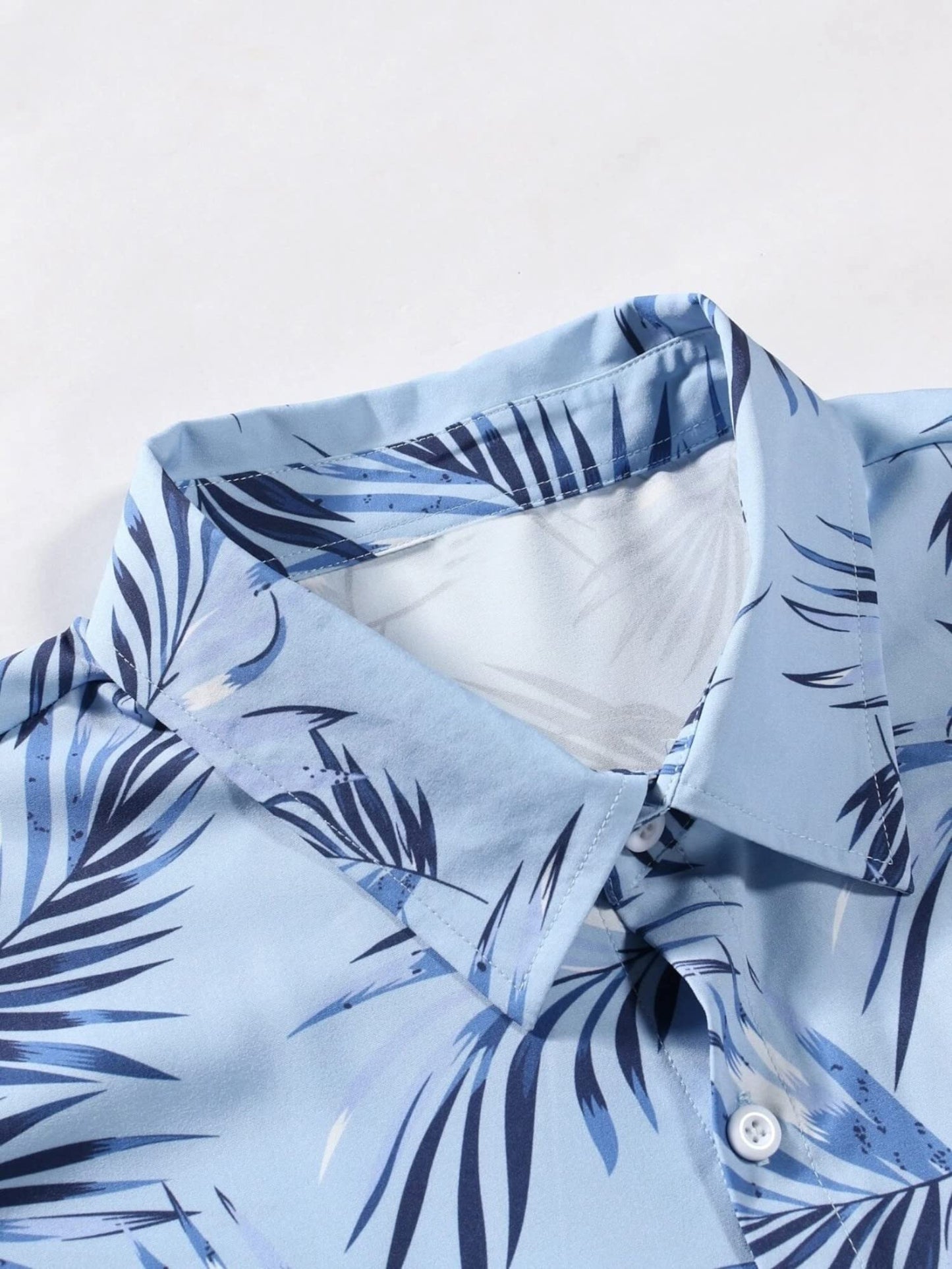 Leriya Fashion MenS Printed Regular Fit Shirt Sky