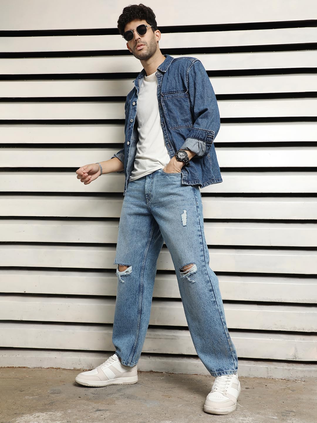 High Star MenS Classic Jeans (Hsmjns2067_Jun_Blue3
