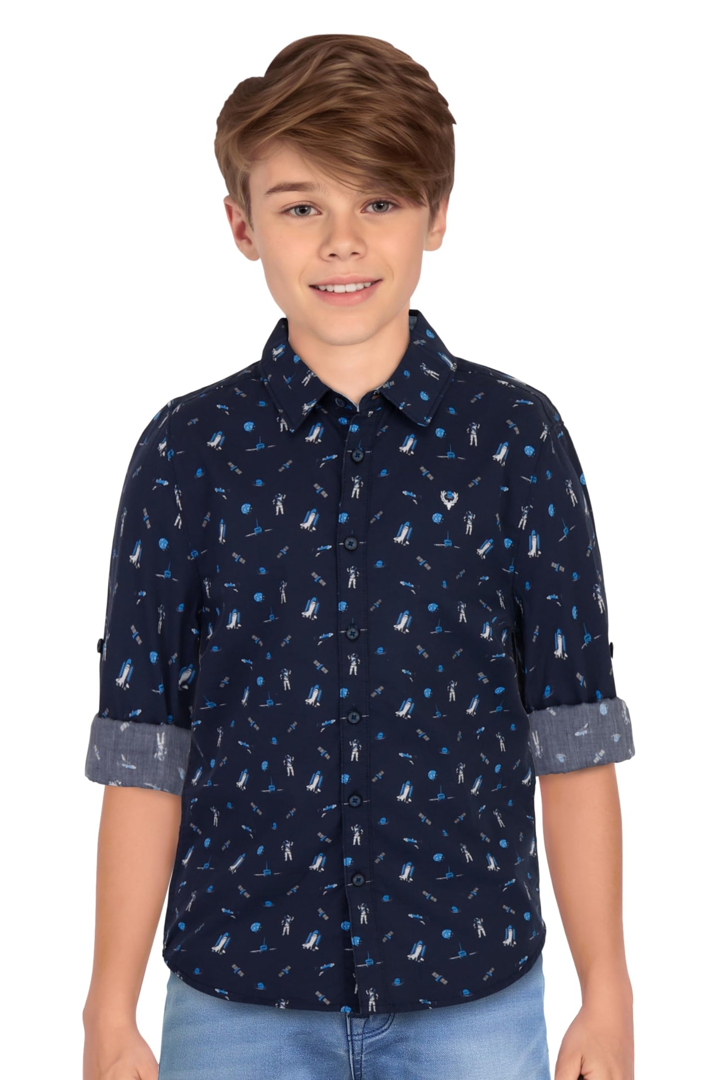 Allen Solly Boys Slim Fit Printed Cotton T-Shirt