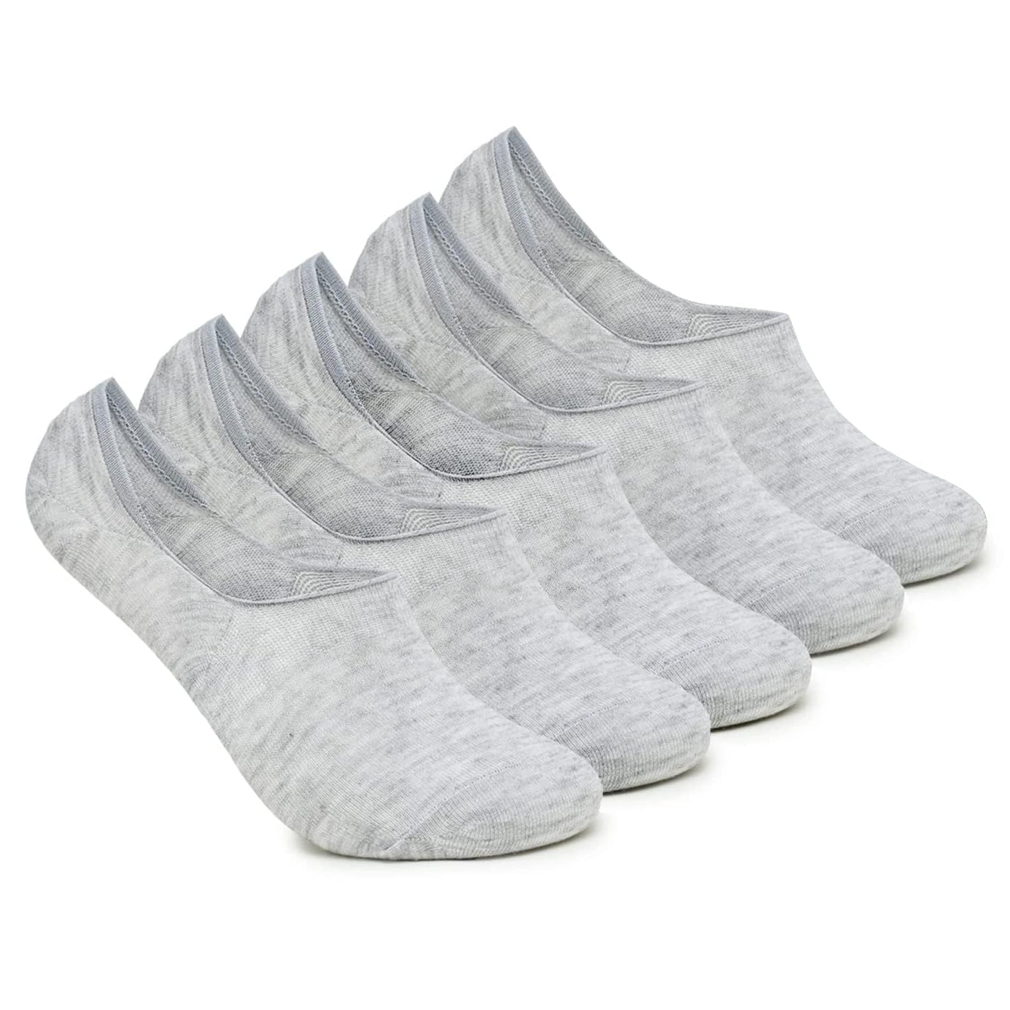 Digital Shopee Anti-Slip No Show Low Cut Loafer Socks For Men & Women With Combed Cotton For Sports, Running & Hiking Pack Of 5