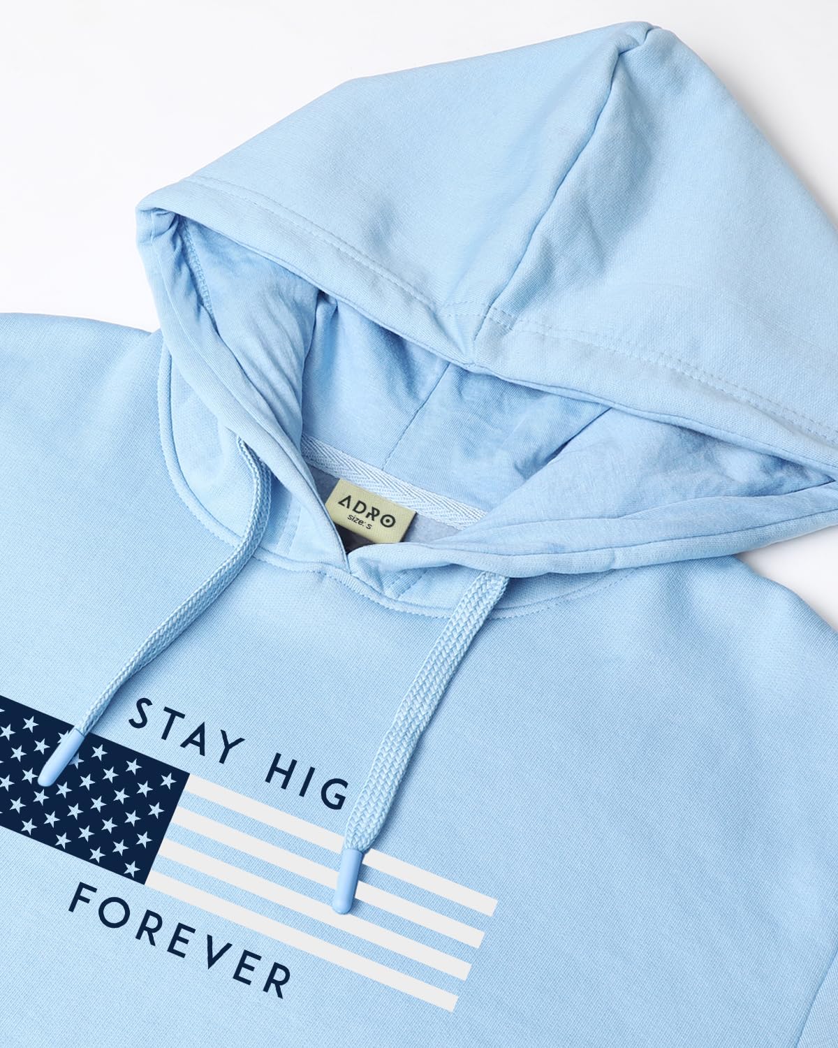 ADRO Hoodies for Men, Printed Regular Fit Cotton Hoodie Sweatshirt, H24