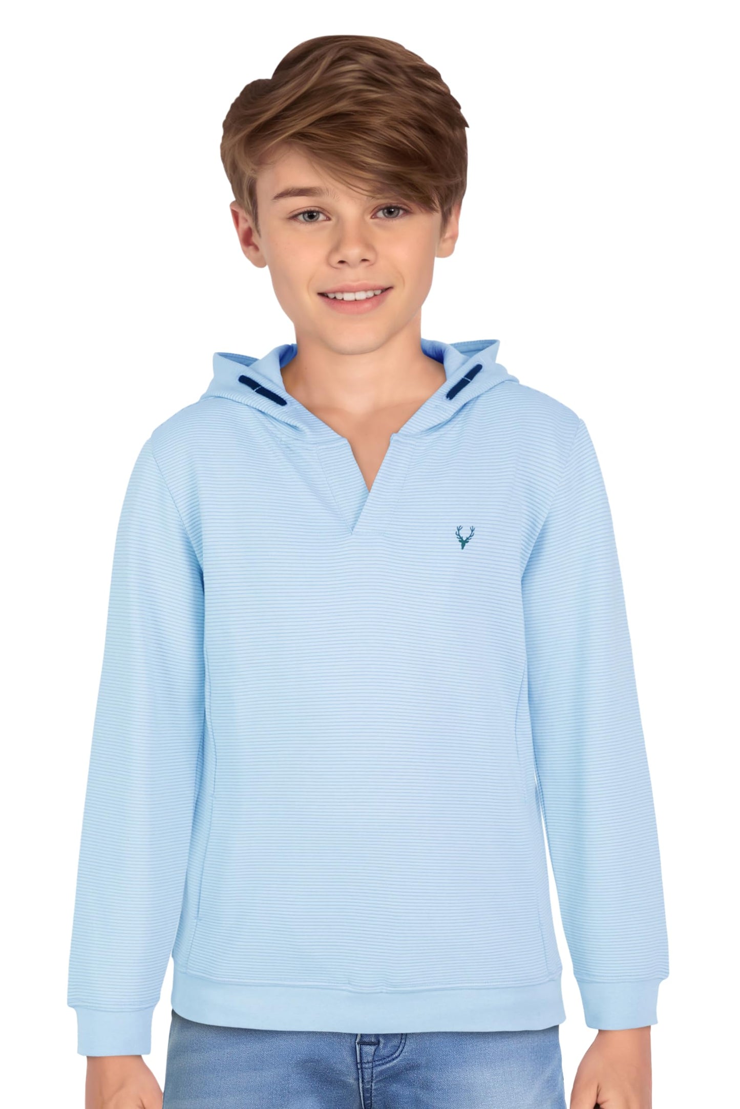 Allen Solly Boys Regular Fit Striped Hoodie