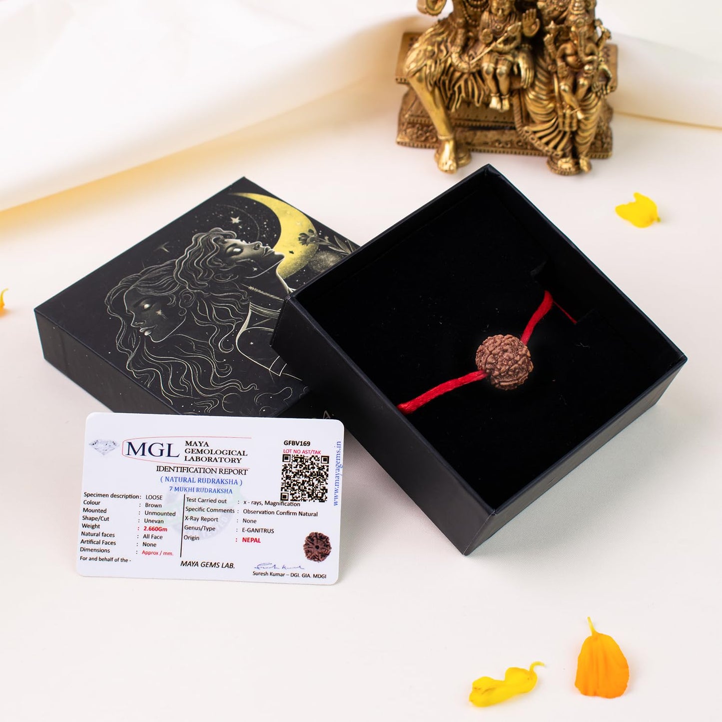Astrotalk Nepal Origin 7 Mukhi Rudraksha | Attract Wealth & Prosperity | 108 Hours Energized by Top Astrologers | Financial Stability, Peace & Spiritual Growth | Sacred Rudraksha Bead for Women & Men