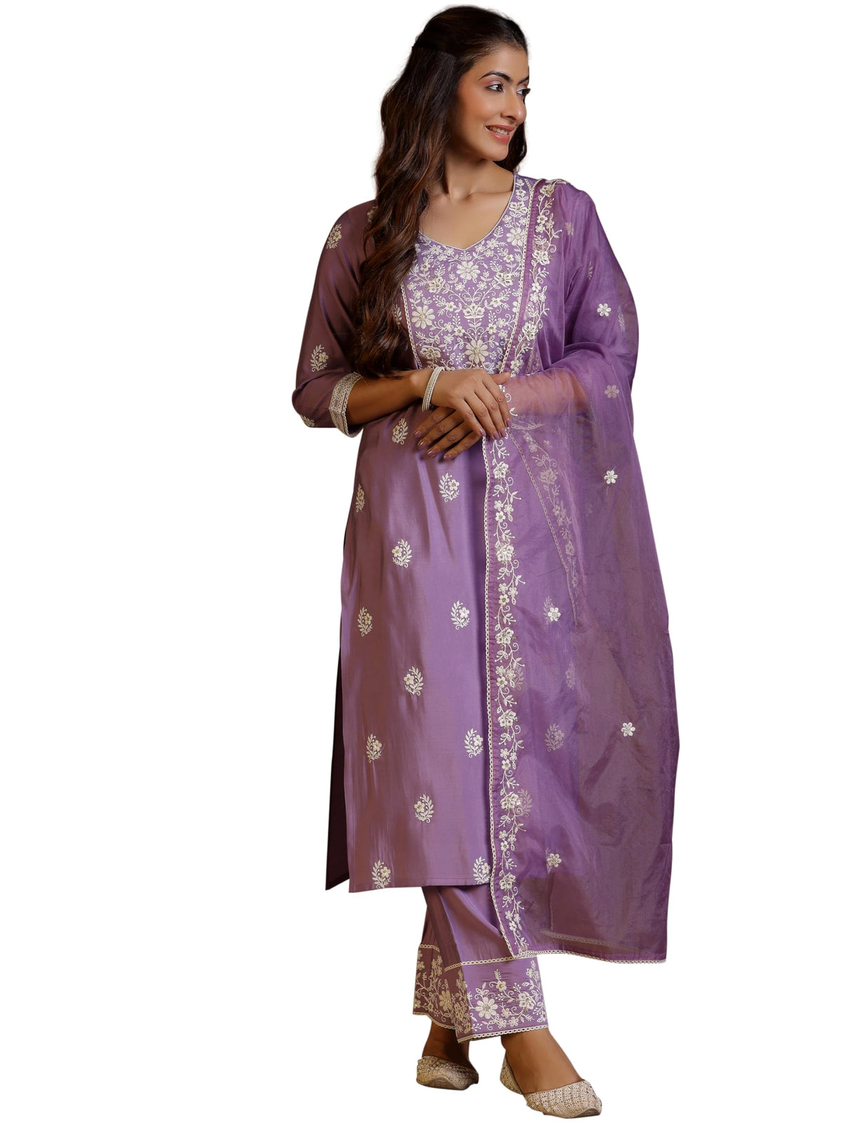 Libas WomenS Silk Blend Kurta Set (278270R