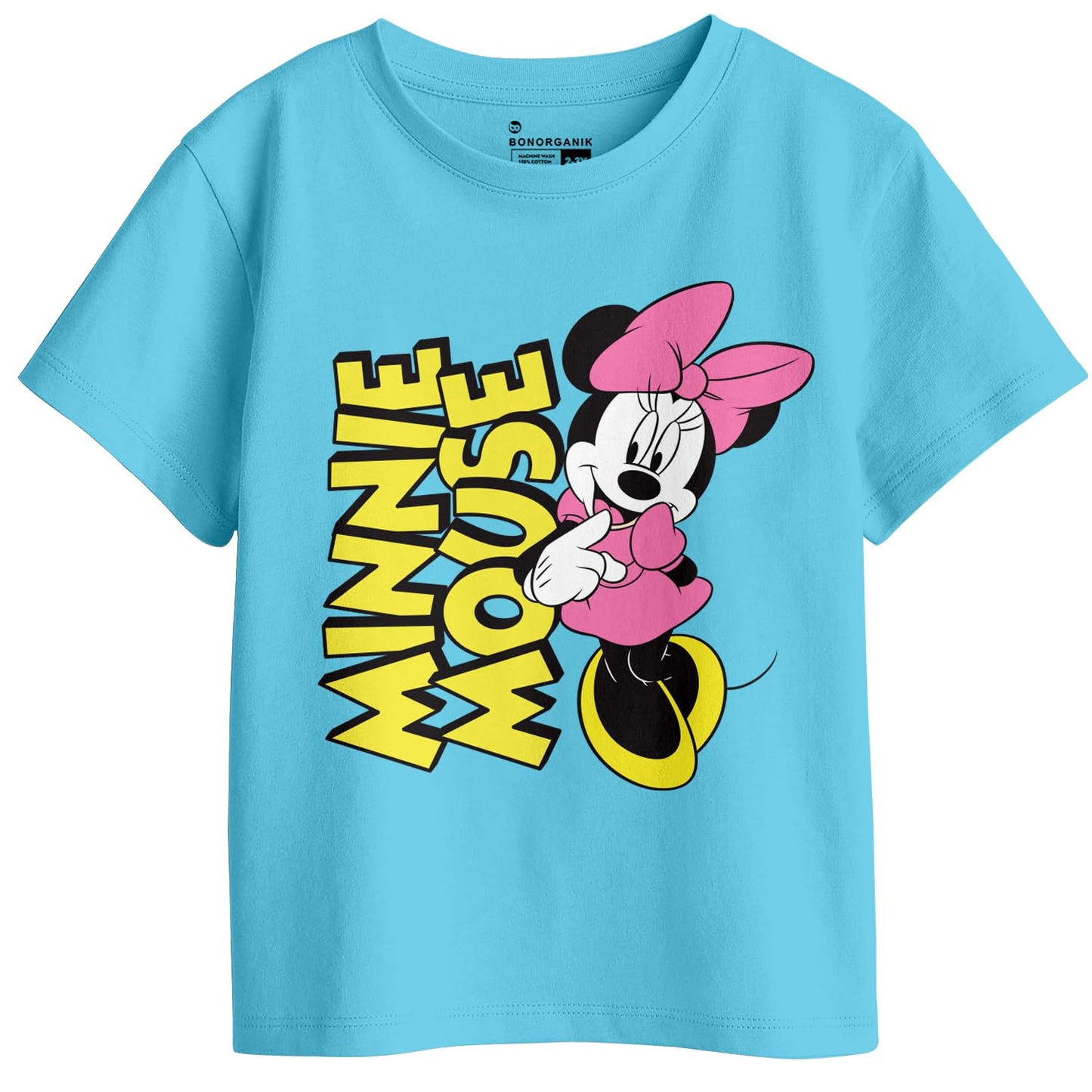 Bon Organik Girls Regular Fit T-Shirt (BON11438_Multi