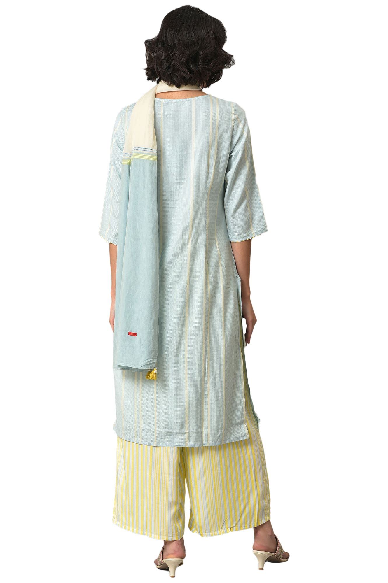 W for Woman Womens Kurta, Parallel Pant & Dupatta