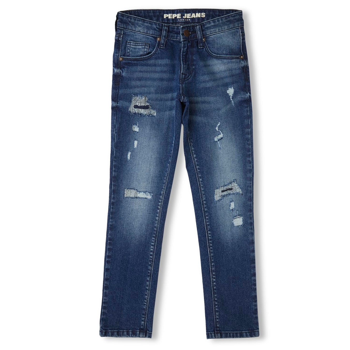 Cashed Mid Waist Slim Fit Slim Leg Jeans