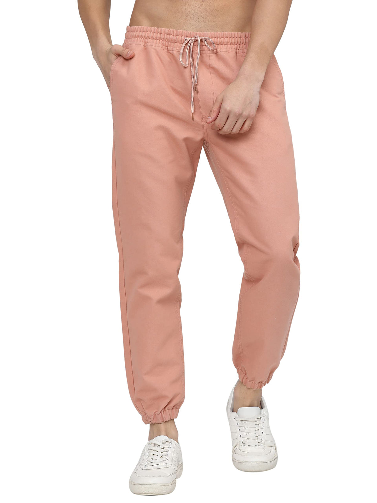 Ketch MenS Relaxed Casual Pants (Khtr000204_Pale Blush