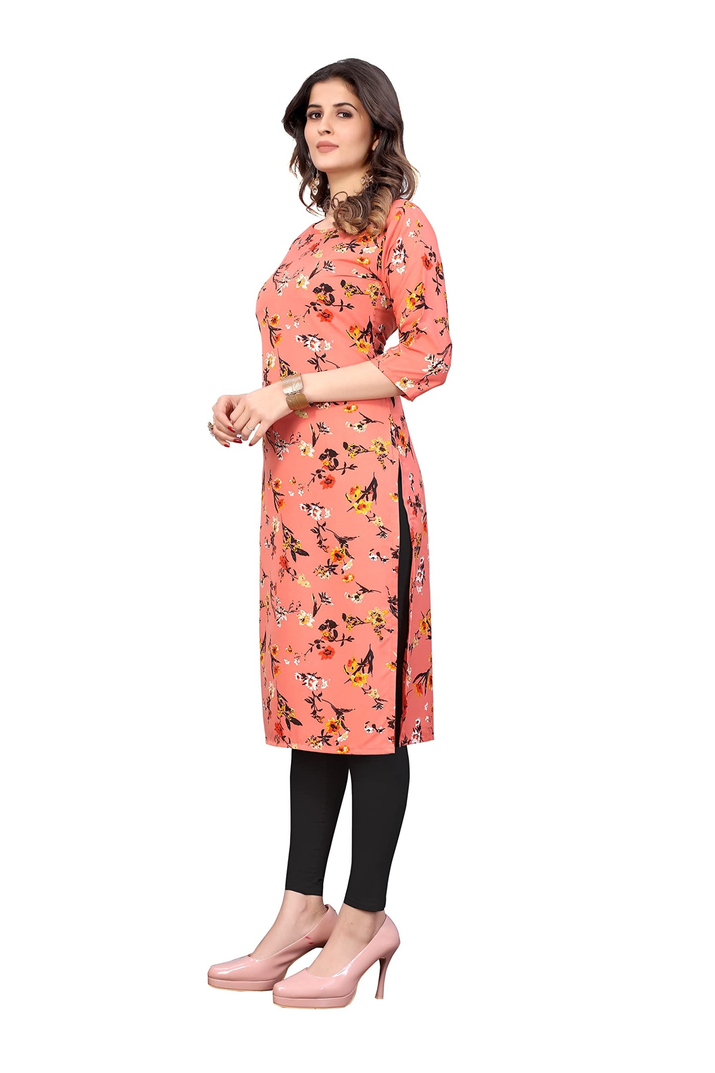 LookMark Women's Crepe Regular Kurta