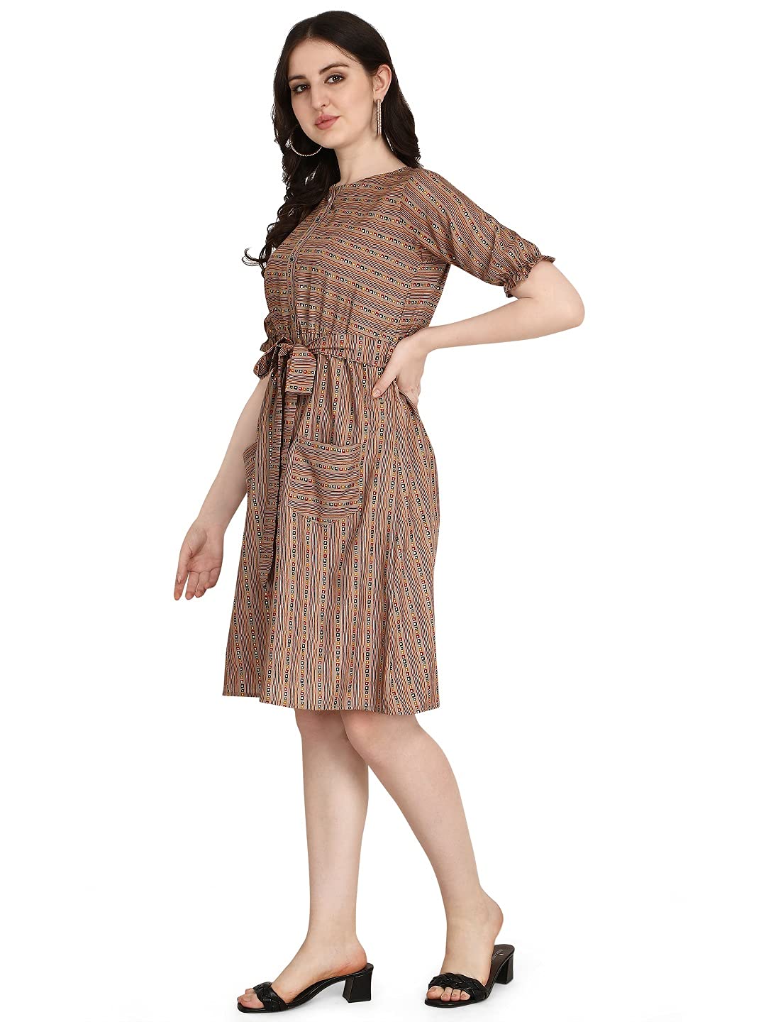 GRECIILOOKS Women's Rayon Dress Standard Length Kurti